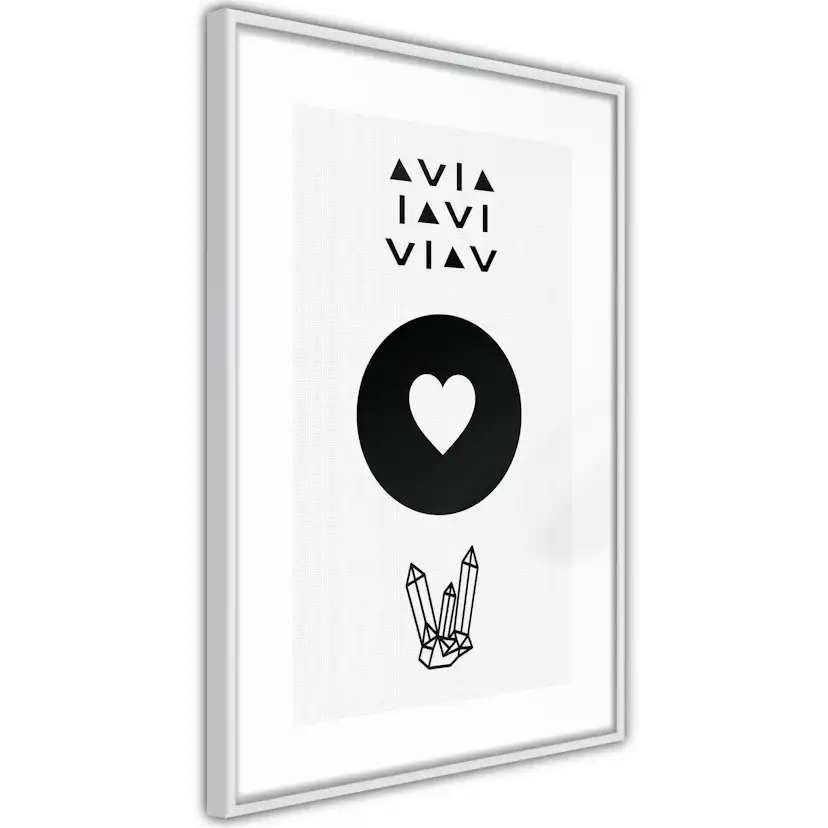 Poster Artgeist Affisch Heart and Crystals