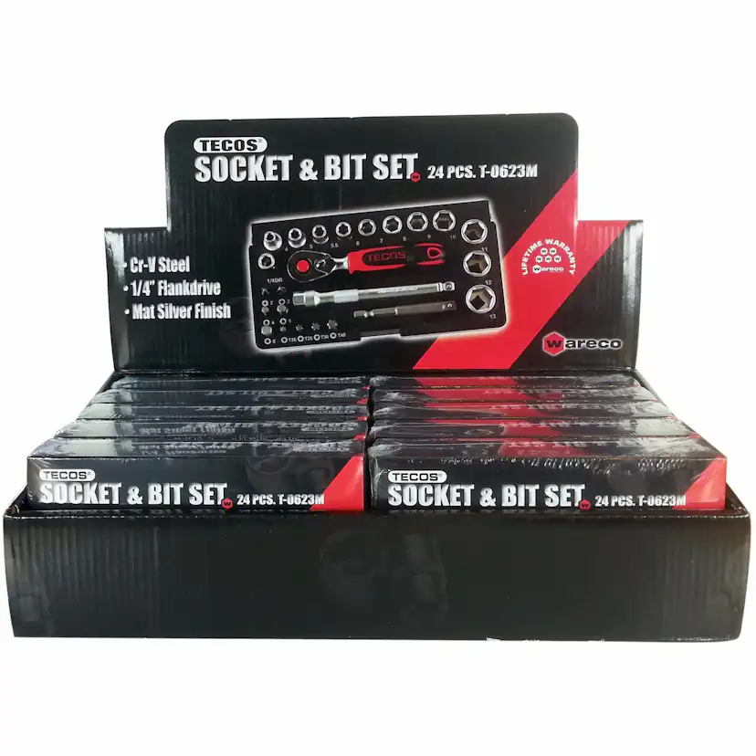 Finmekanikerset Tecos T-0623M 1/4 Tum