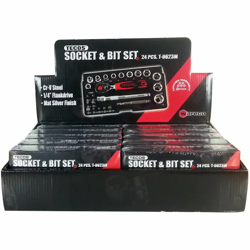 Finmekanikerset Tecos T-0623M 1/4 Tum