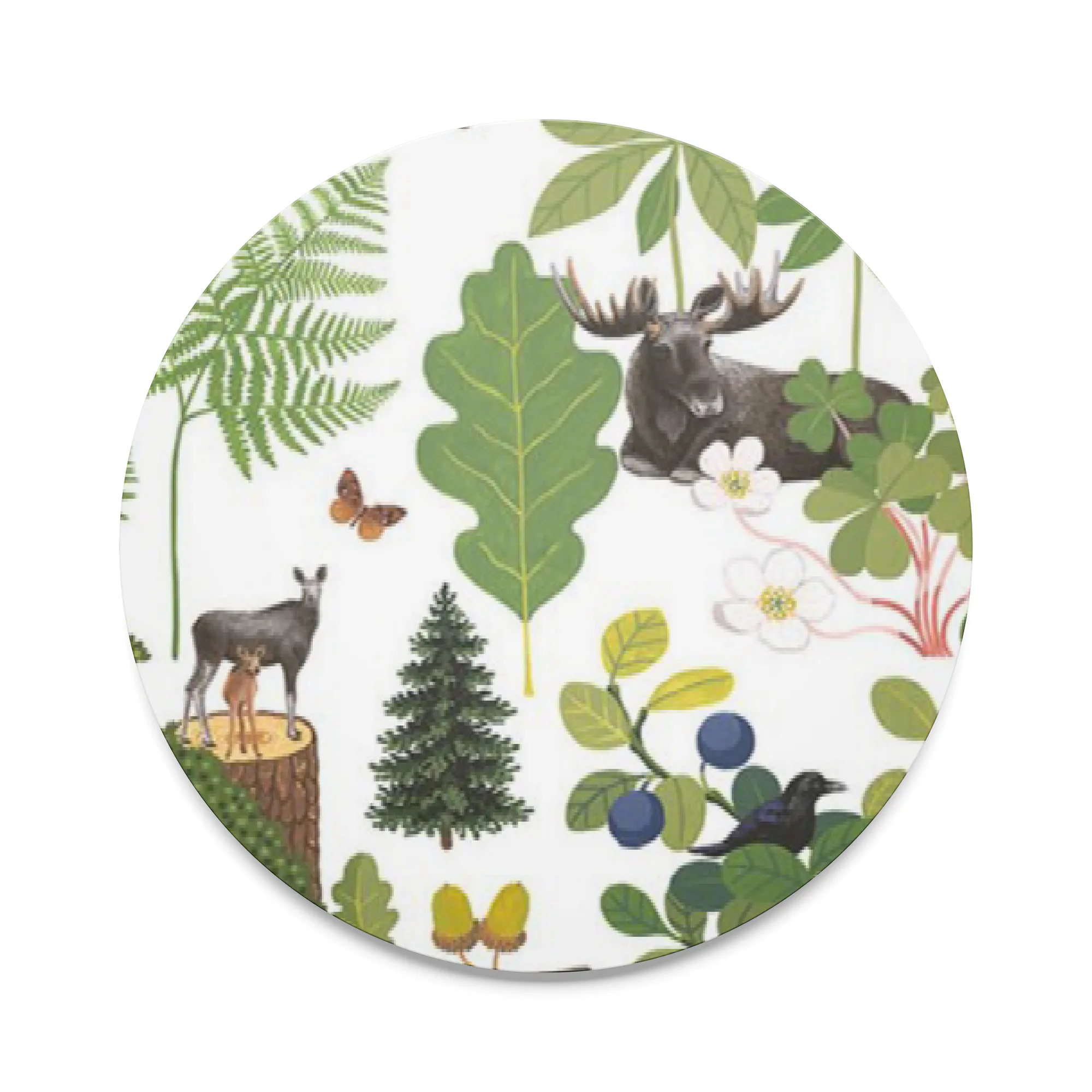 Grytunderlägg Arvidssons Textil Skogsliv Rund