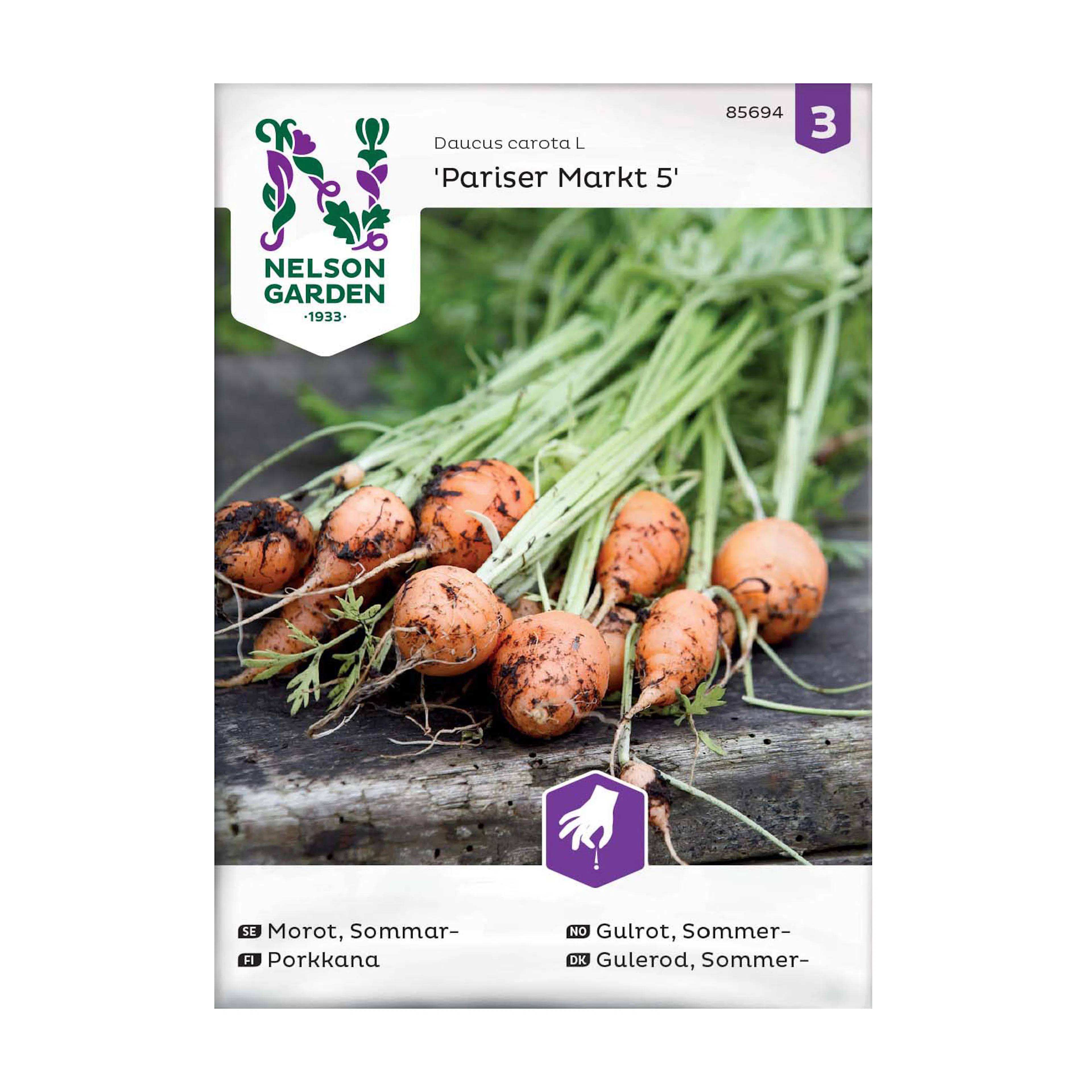 Frö Sommarmorot Nelson Garden Pariser Markt