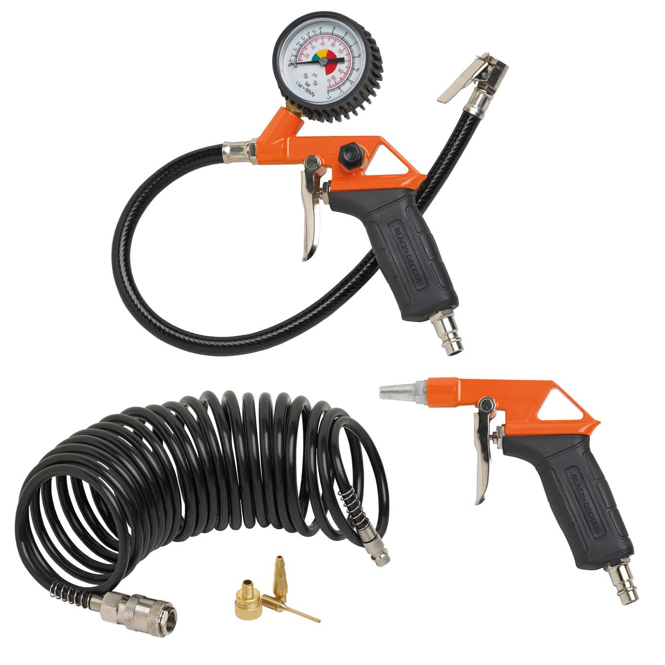 Kompressortillbehör Black+Decker 6 Delar