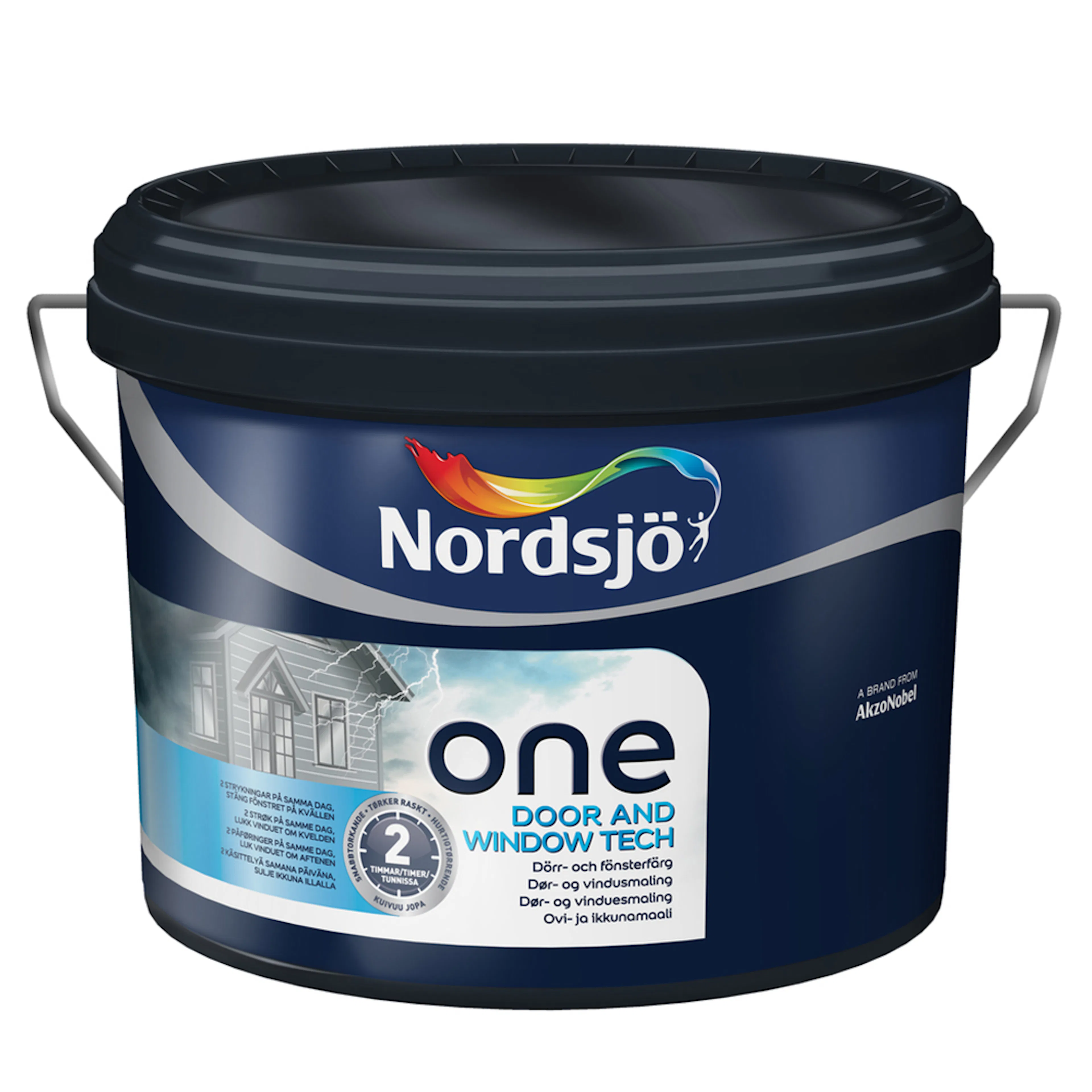 NORDSJÖ ONE DOOR & WINDOW TECH VIT 2,5 L Volym: 2,5 L, Vit