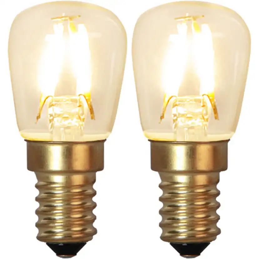 LED-lampa Star Trading Filament E14 Soft Glow 1,3W 2100K 2-pack