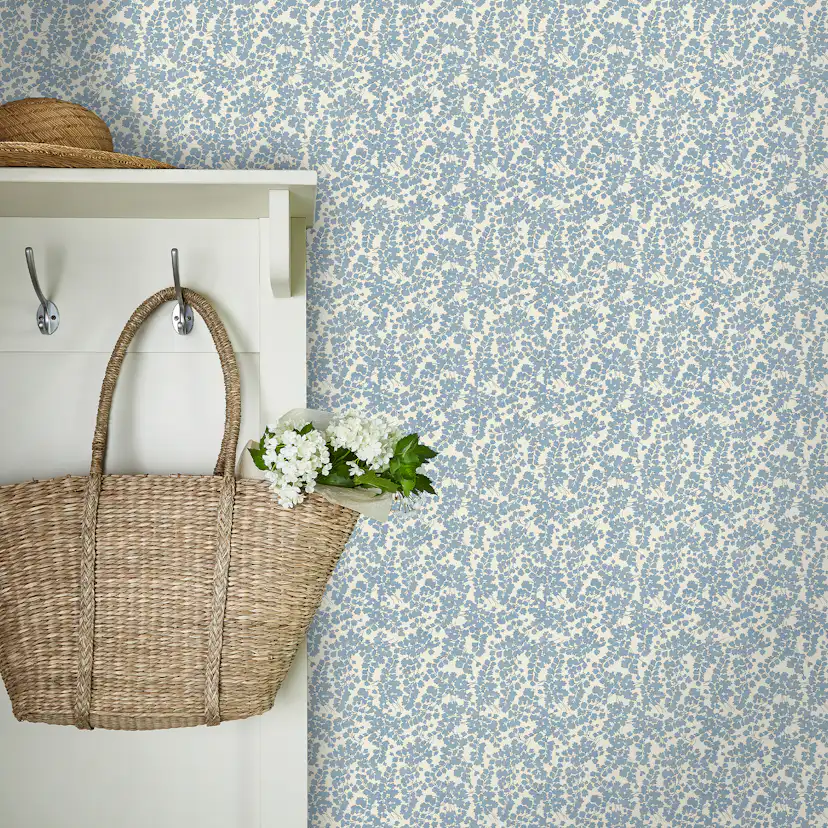 Tapet Laura Ashley Cariad Spray Newport Blå 122743
