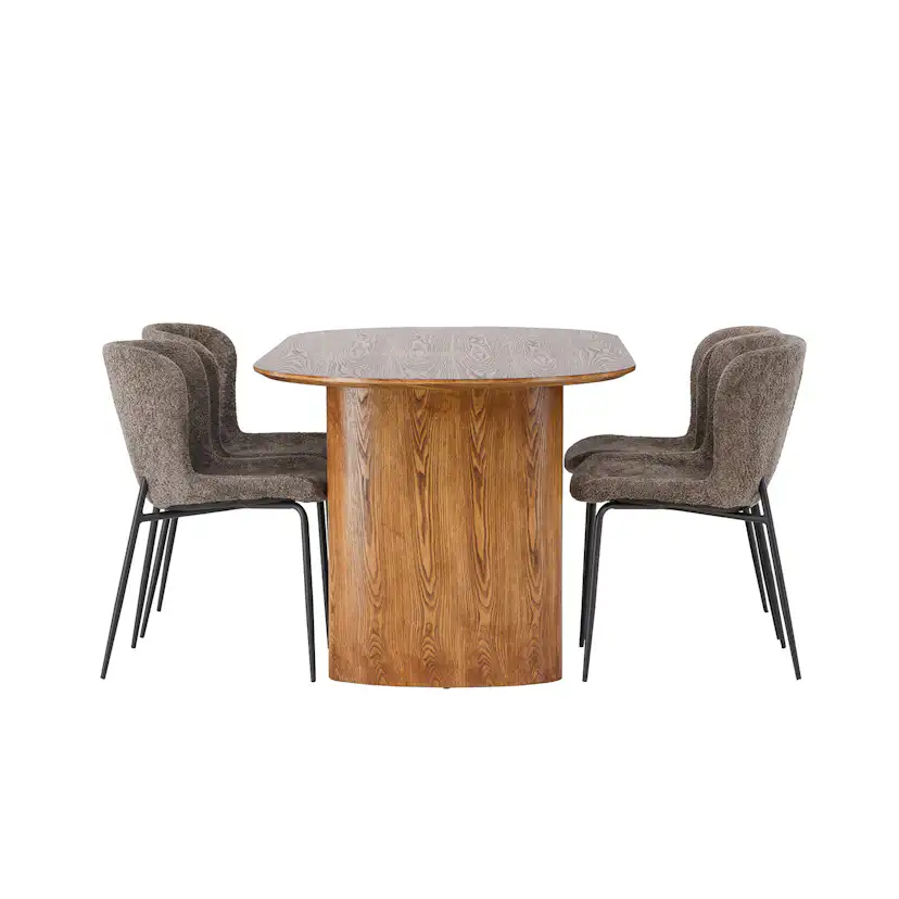 Matgrupp Venture Home Isolde med 4 Modesto Stolar