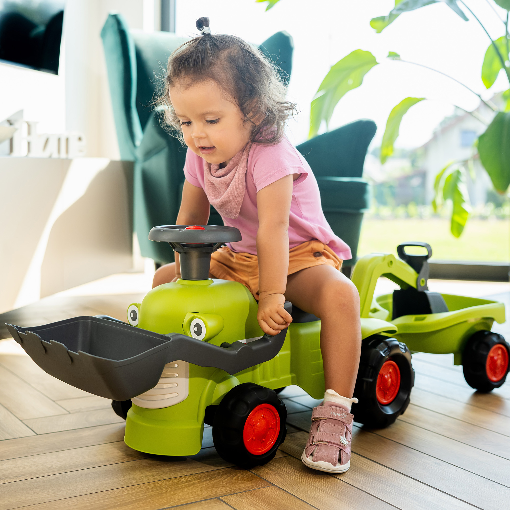 Traktor Falk Claas Vintage Med Ratt, Tuta & Tillbehör