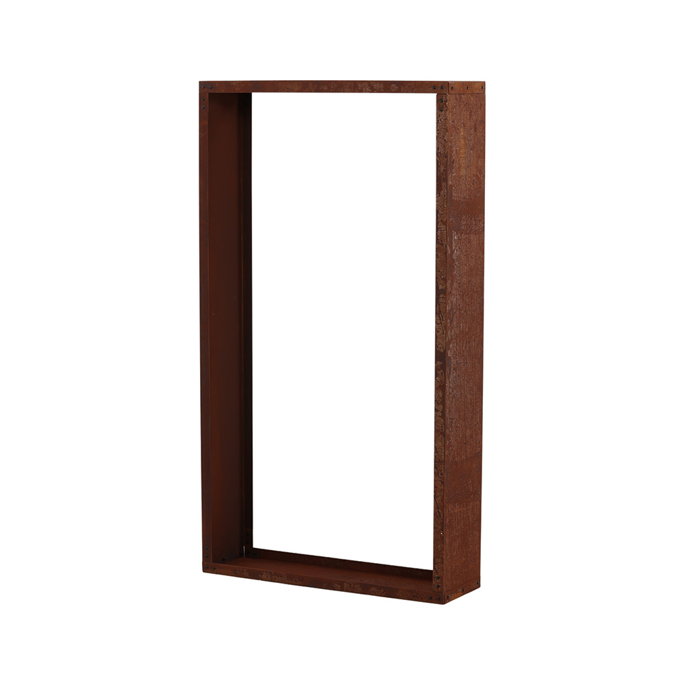 Mombasa Firewood Storage Steel - Rusty Orange Rostig