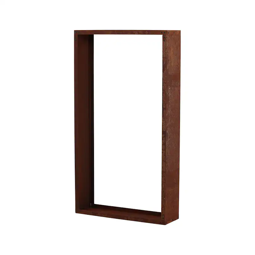 Mombasa Firewood Storage Steel - Rusty Orange Rostig