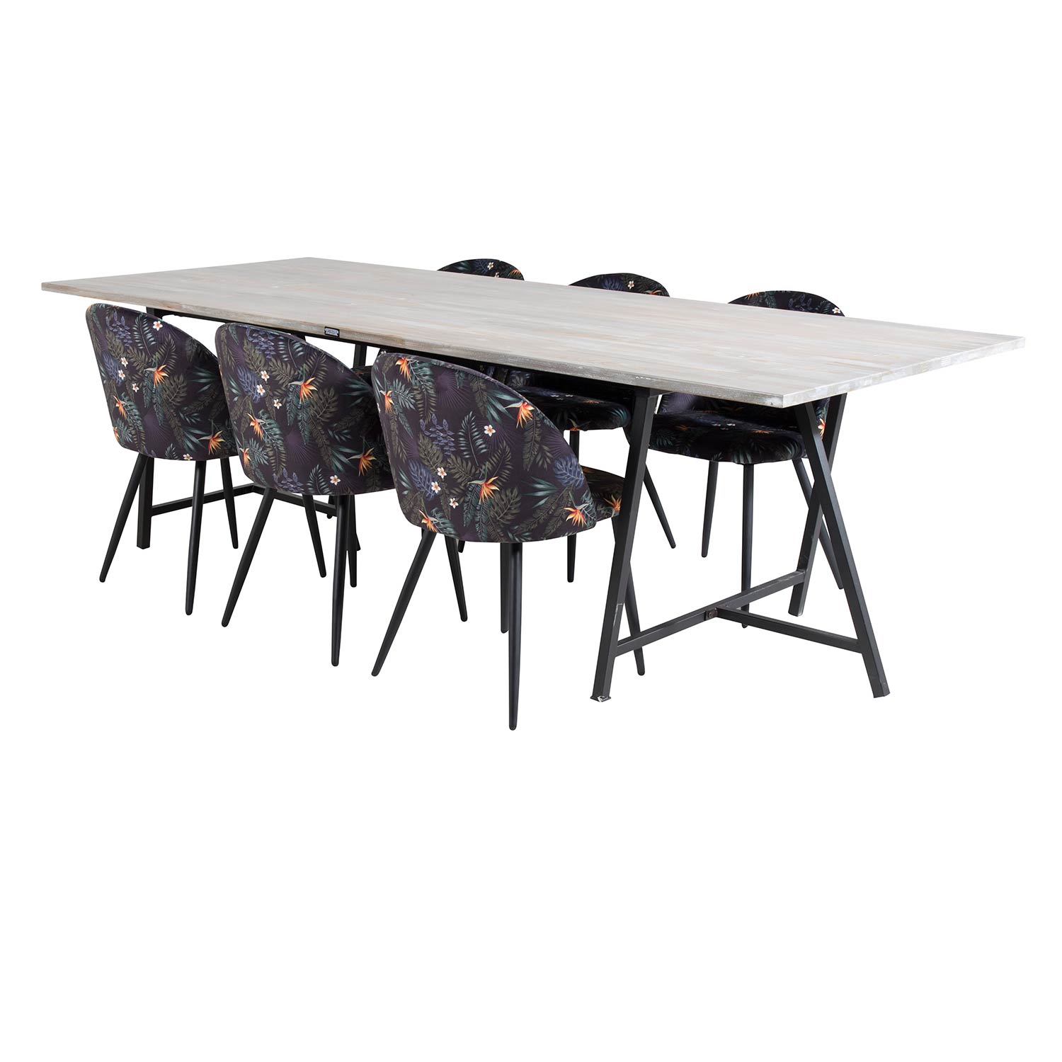 Matgrupp Venture Home Jenni med 6 Valentina Stolar