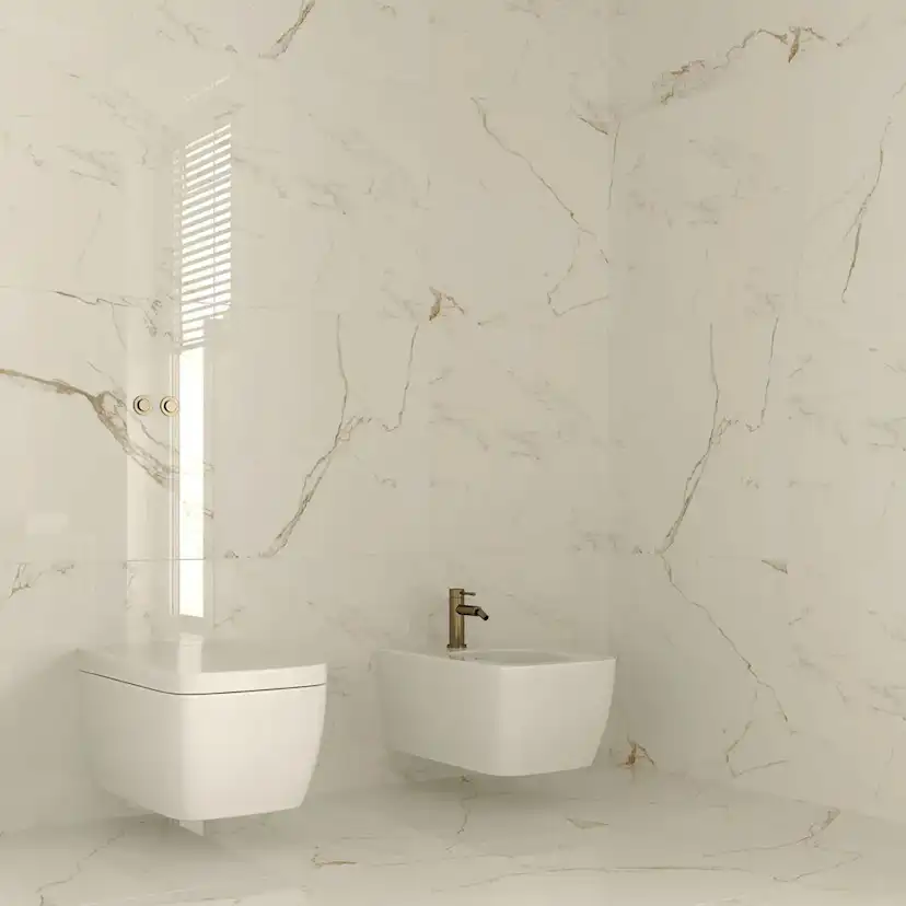 Klinker Carrara Gold Marmor Blank 60x60