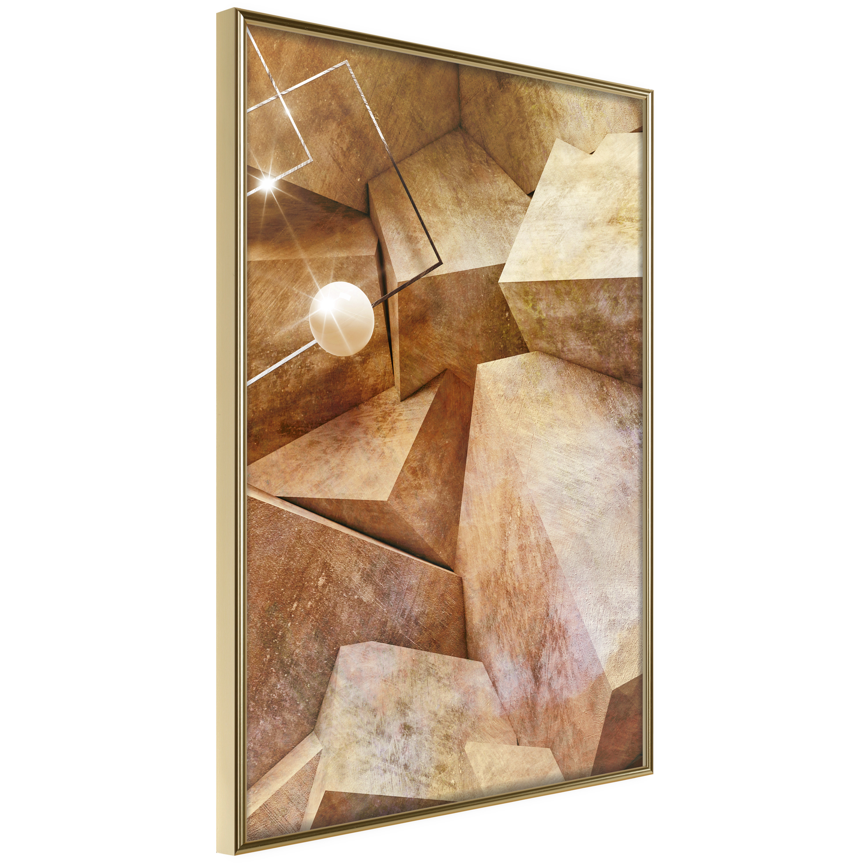 Affisch - Saffron Corners [Poster] 20x30 Guld ram, 20x30 cm