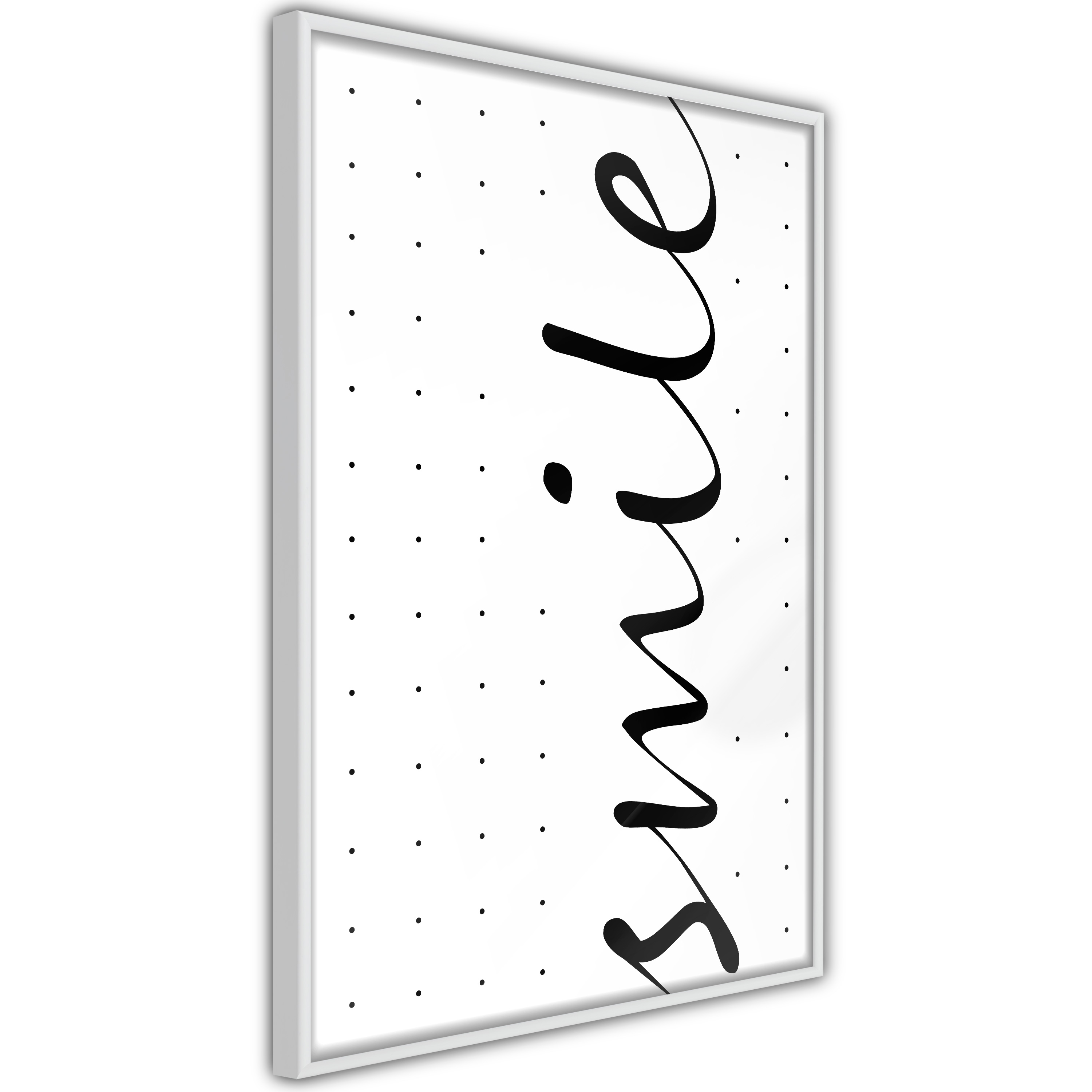 Poster Artgeist Affisch Black and White Smile