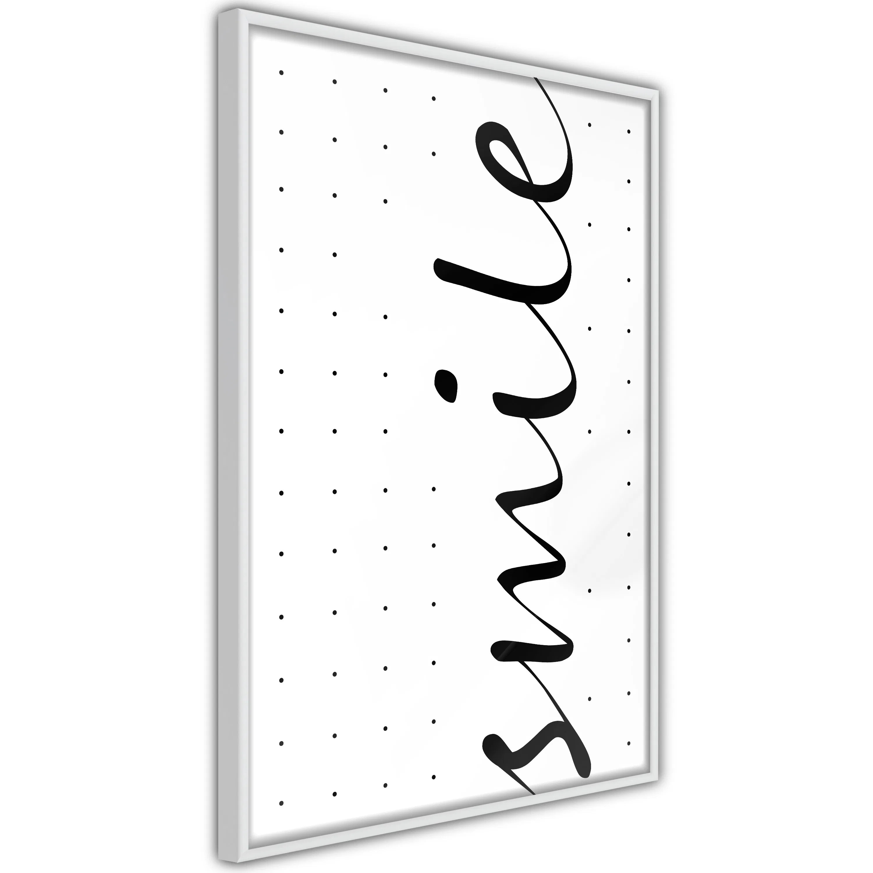 Poster Artgeist Affisch Black and White Smile