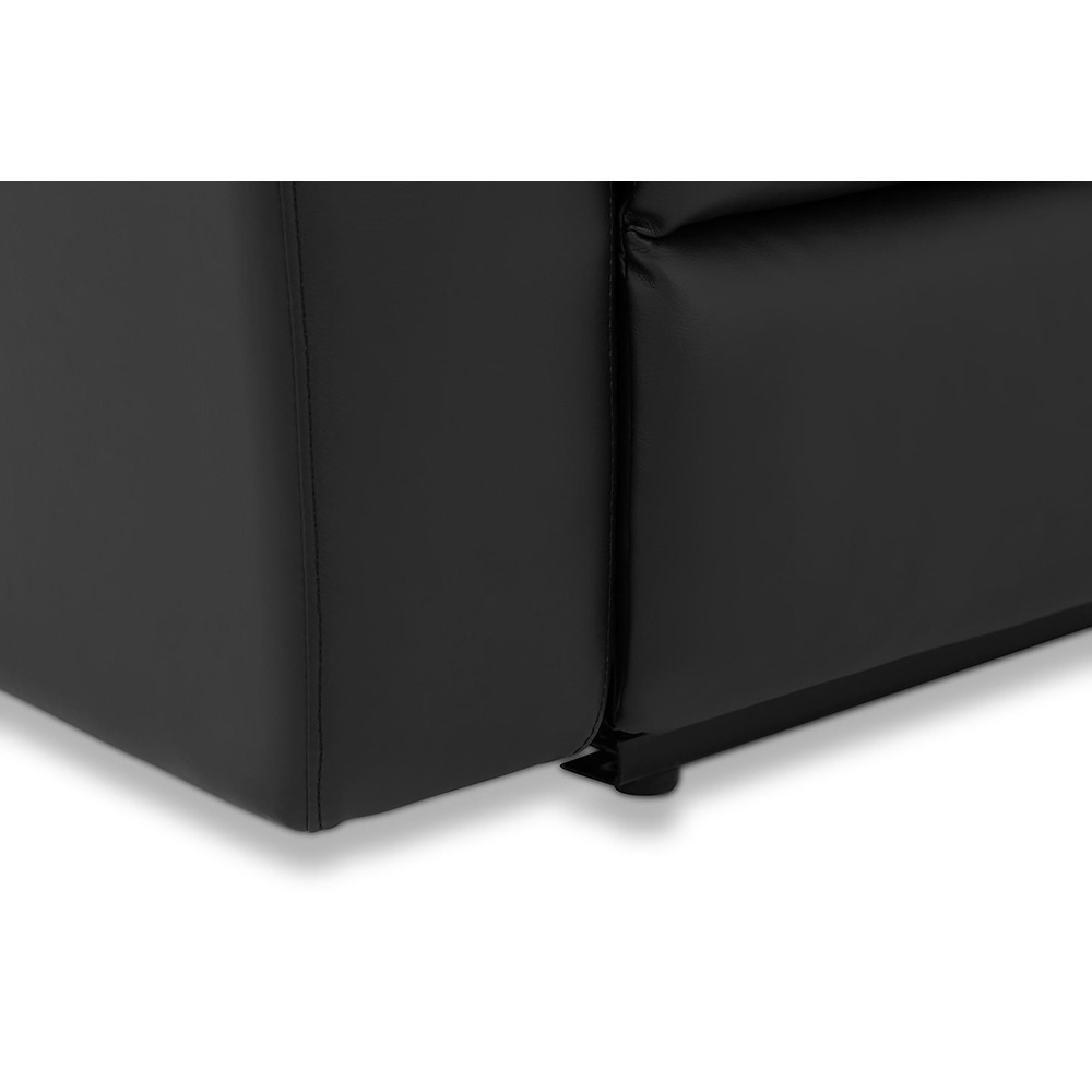 Norbo Reclinersoffa 4-sits Konstläder Svart