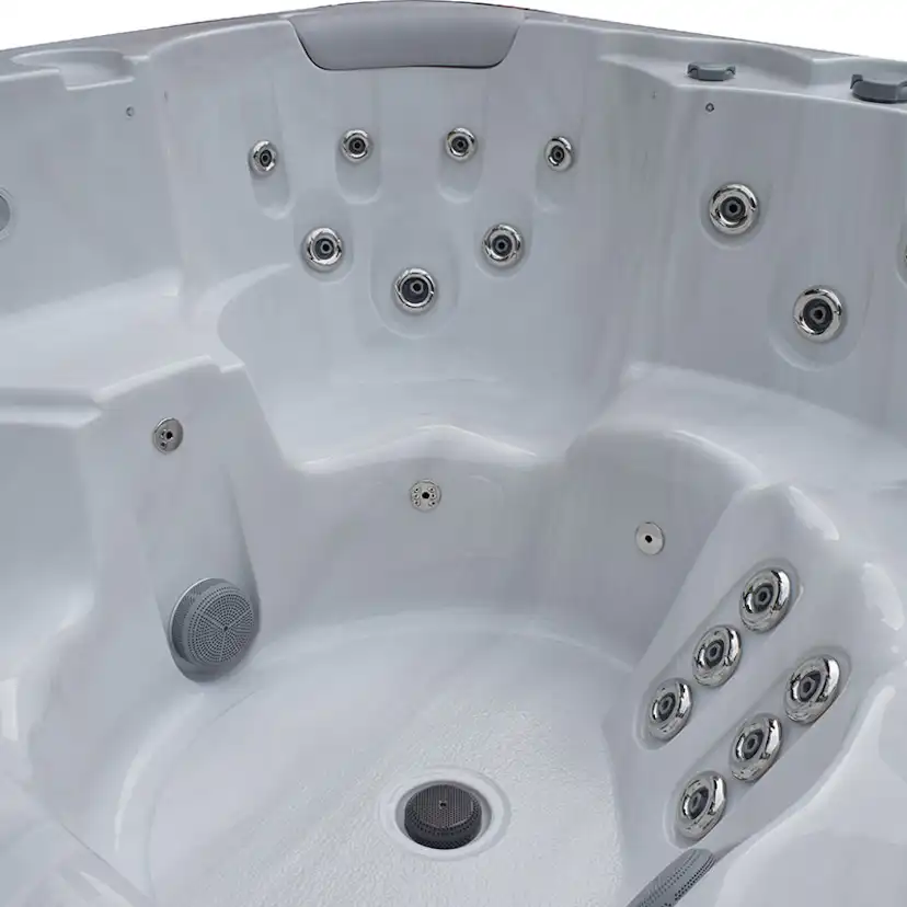 Spabad Westerbergs Viken 61 Jets Vit med Extra Tjockt Termolock