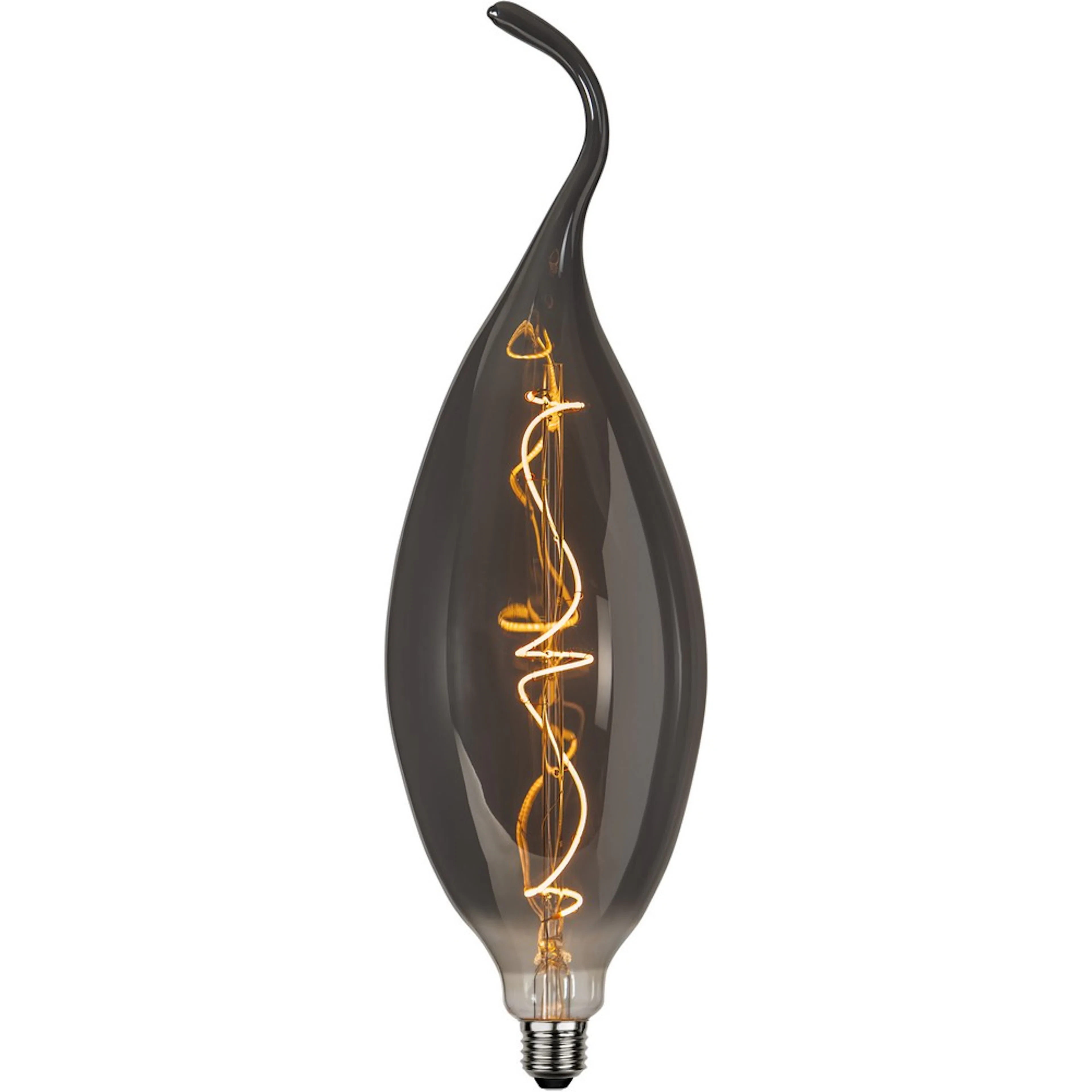 LED-lampa E27 C125 Industrial Vintage Rökfärgad