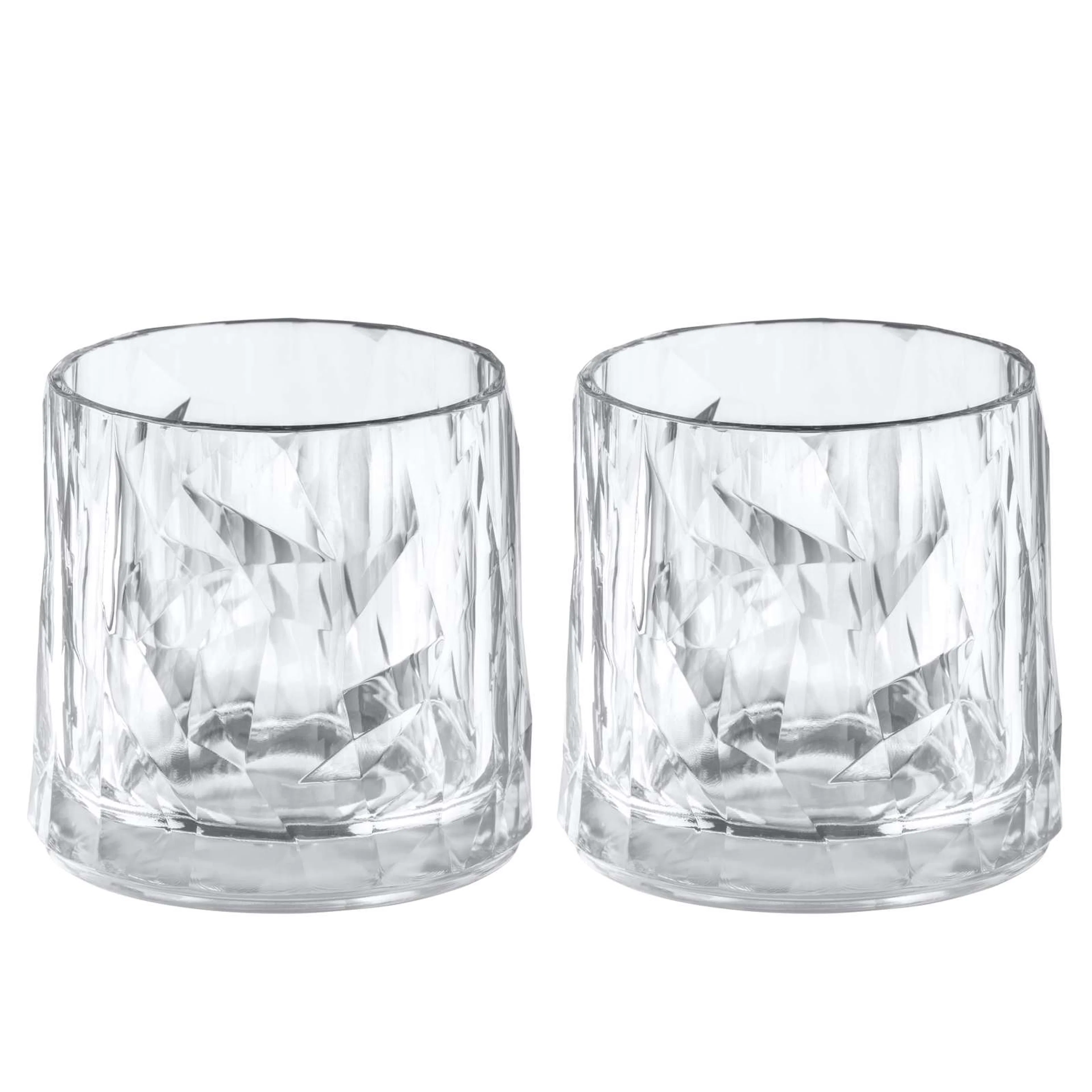 Tumblerglas Koziol Club No. 2 250 ml Crystal Clear 2-pack