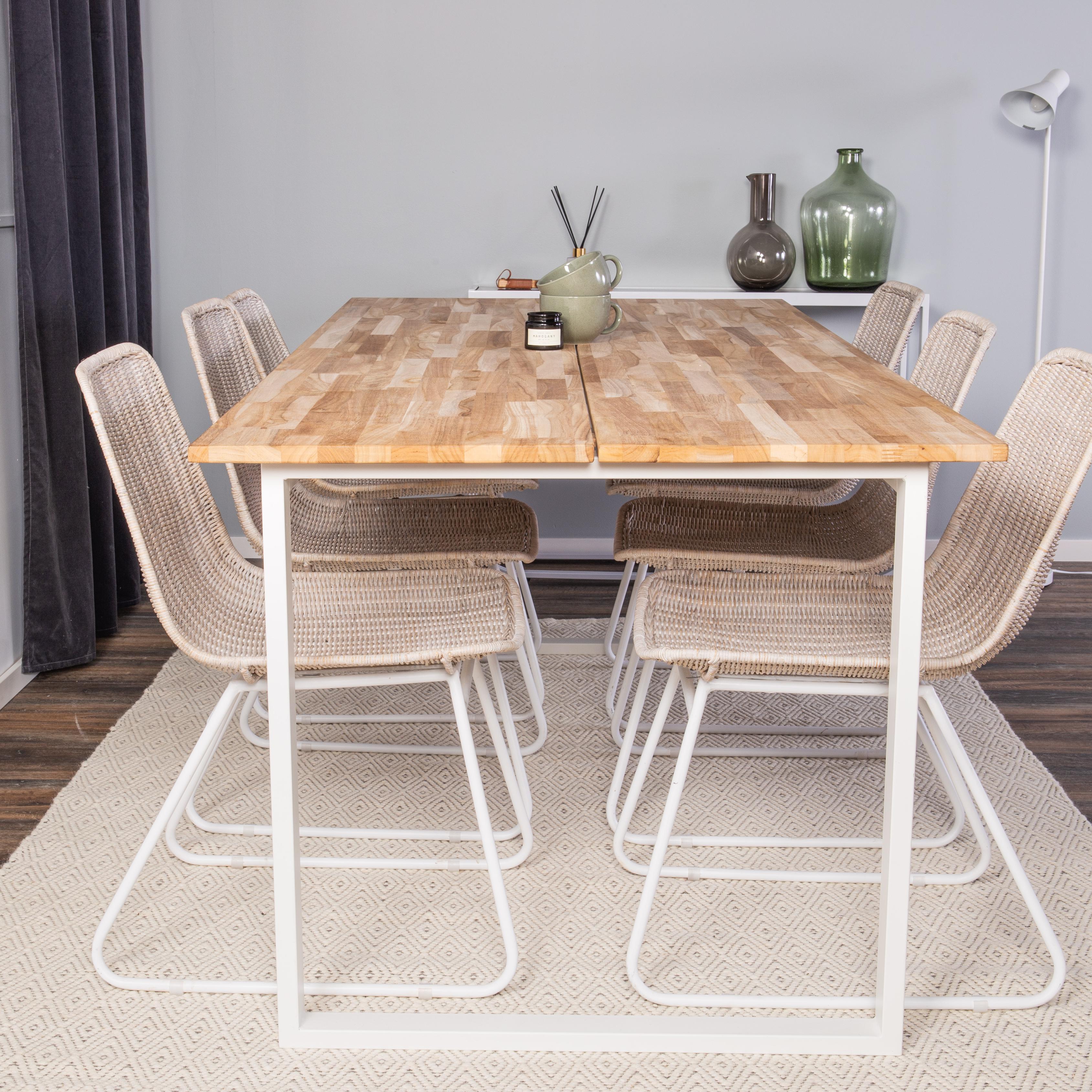 Matgrupp Venture Home Cornelia med 6 Cornelia Stolar