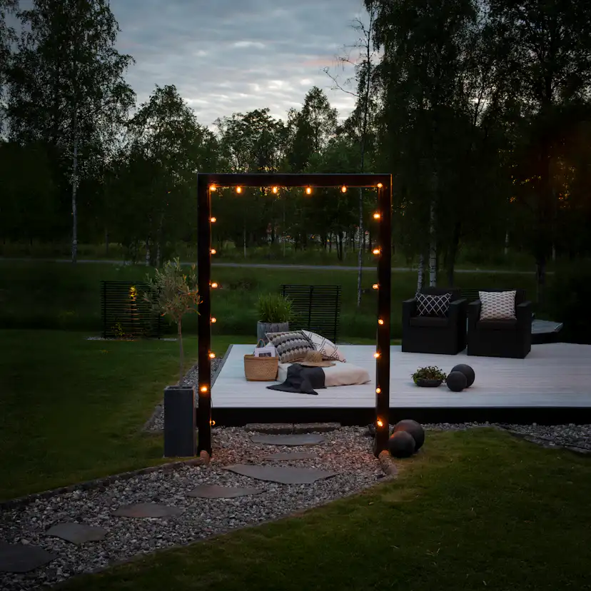 Ljusslinga Gnosjö Konstsmide Partyslinga Startset E27 20 st LED-lampor Amber