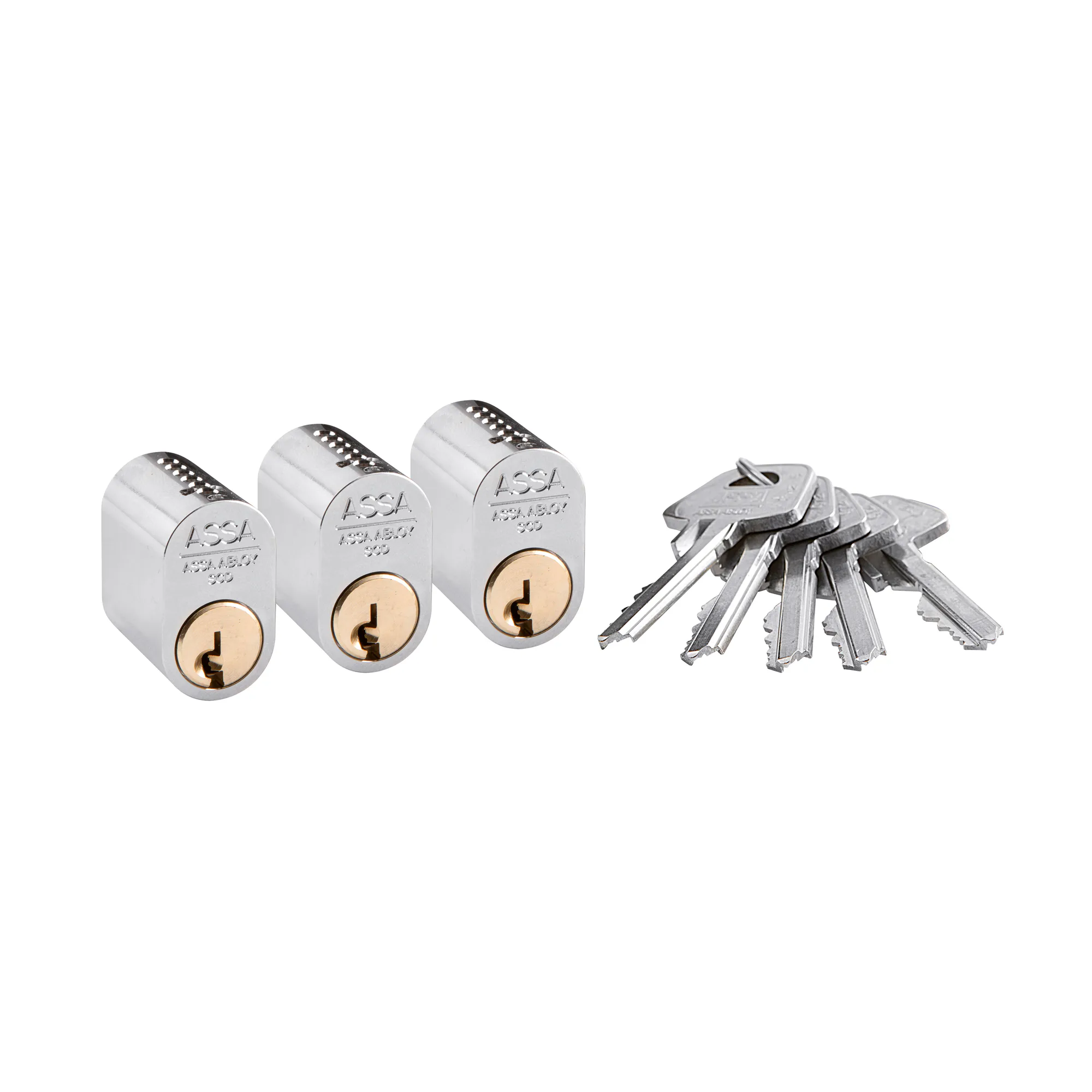 CYLINDER 0301 N 3LL 5NY SB ASSA 3st Lika Låsning