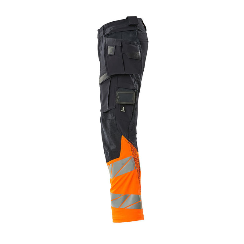 Mascot ACCELERATE SAFE Byxor med hängfickor 19131-711-01014 Storlek: 82C66, Färg: Mörk Marin/hi-vis Orange