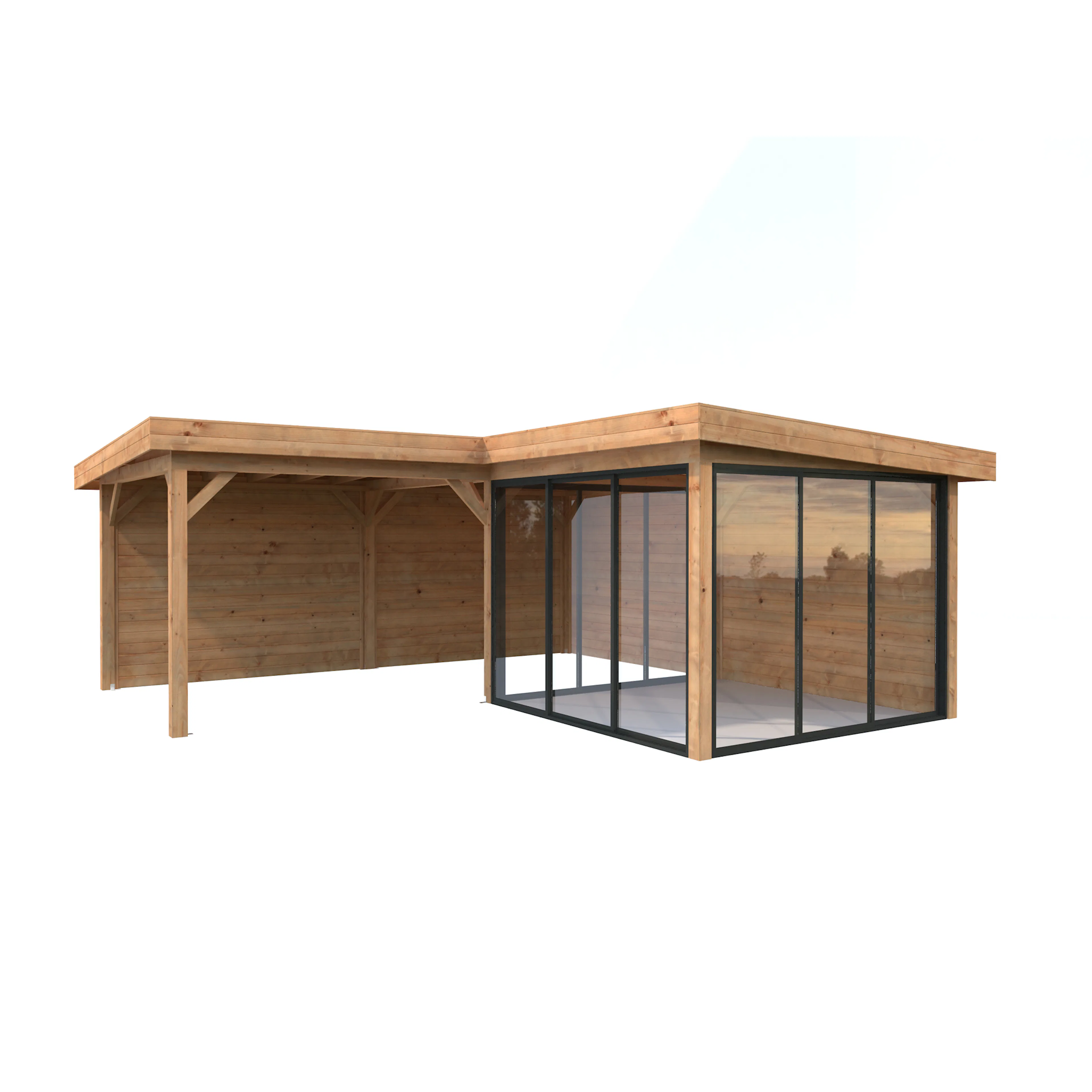Lenna 24,9 m2 Set 712 Slide Plus BNDIP Brun impregnerad