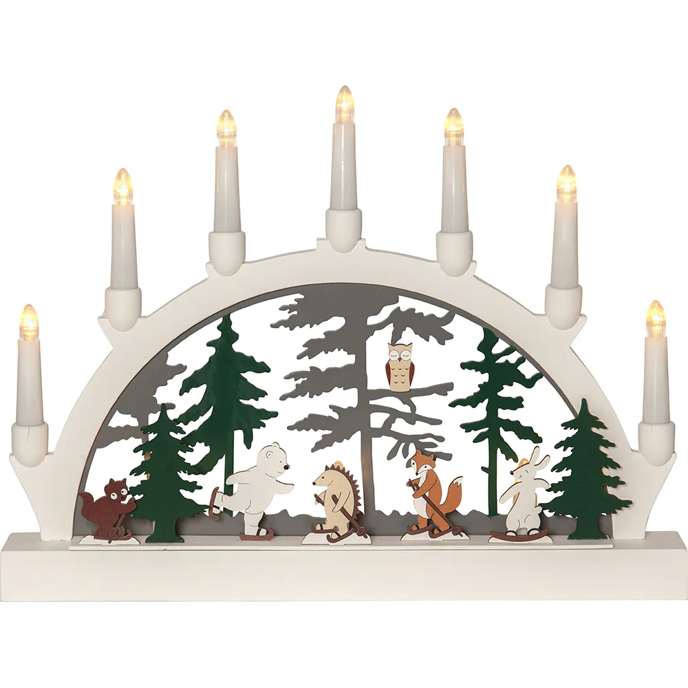 Adventsljusstake Star Trading Forest Friends 1