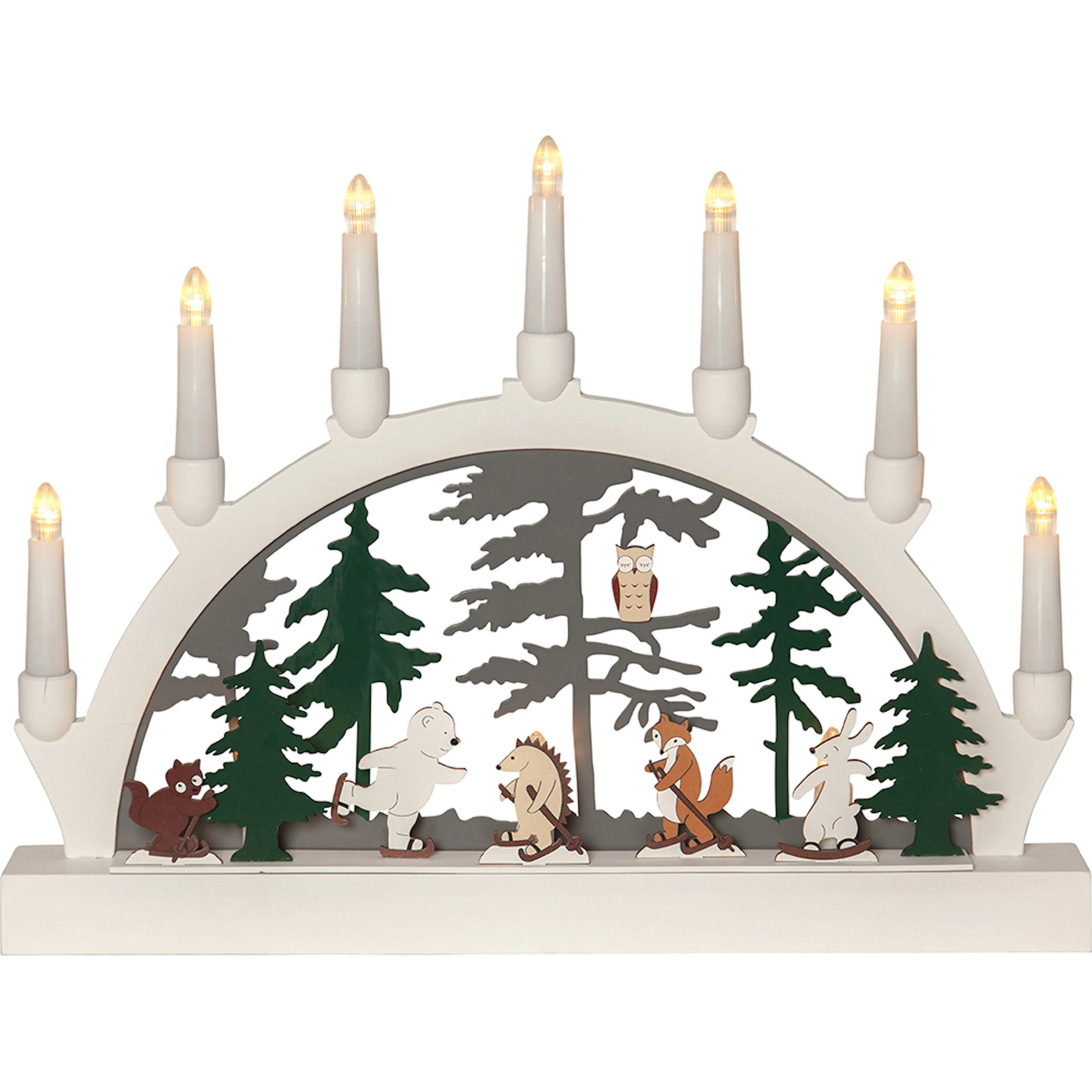 Adventsljusstake Star Trading Forest Friends 1