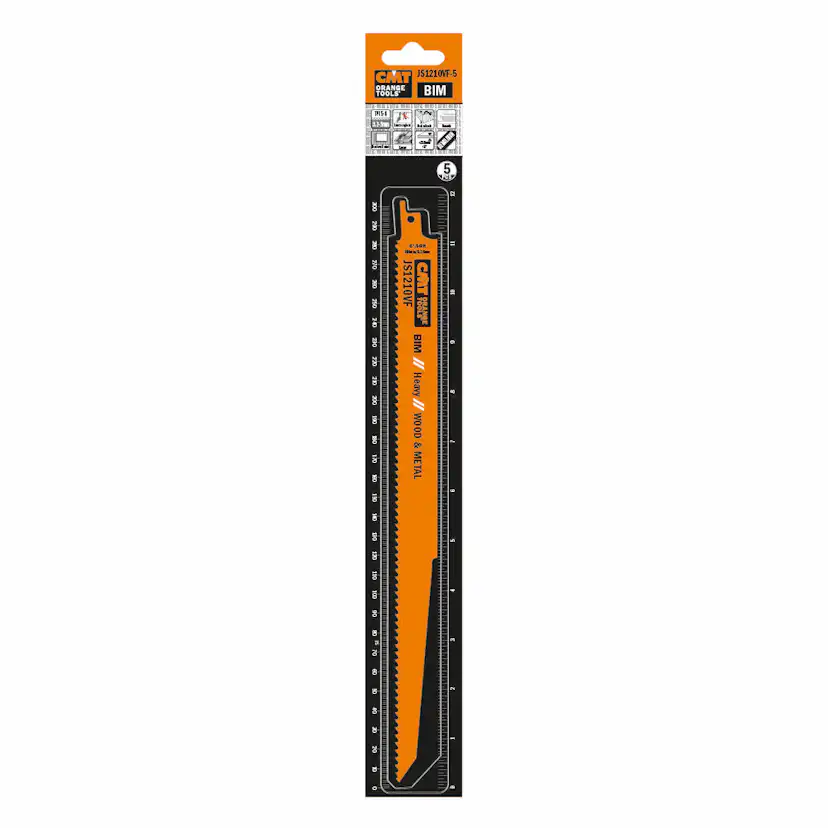 Tigersågblad CMT Orange Tools Trä/metall 300mm BIM Heavy 5 st JS1210VF-5