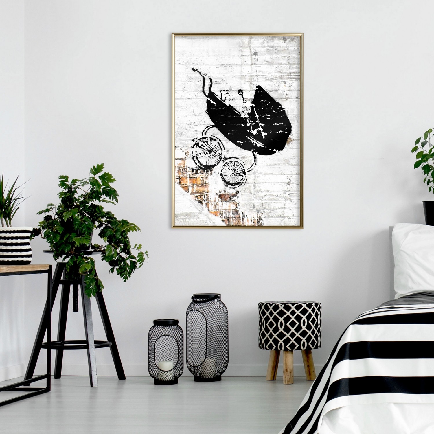 Poster Artgeist Affisch Speeding Stroller