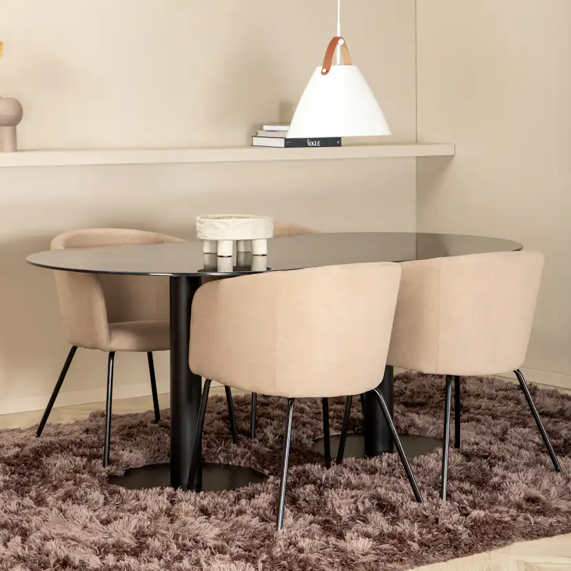 Matgrupp Venture Home Oslo med 4 Bergen Stolar