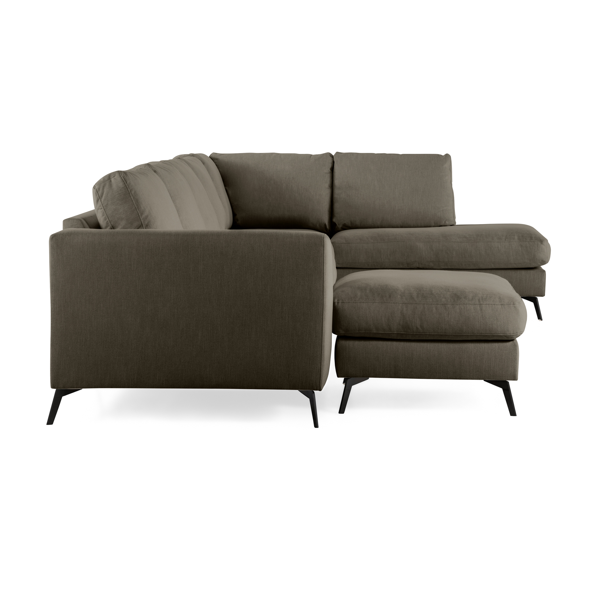 6-sitssoffa Scandinavian Choice Ocean Lyx U-formad med Schäslong 395 cm inkl Fotpall