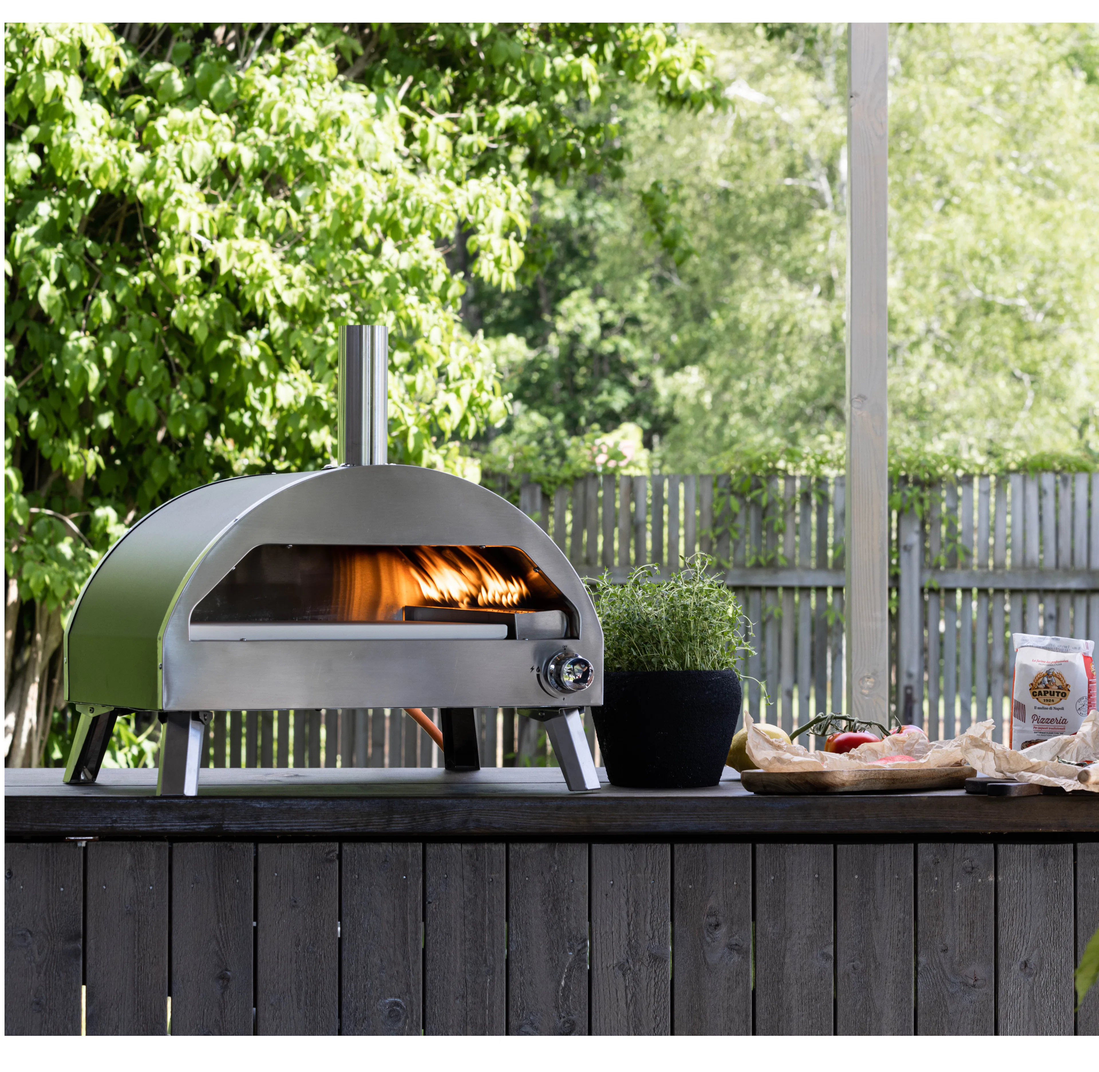 Pizzaugn Venture Home Kerang med Gasoltändning & Keramikplatta