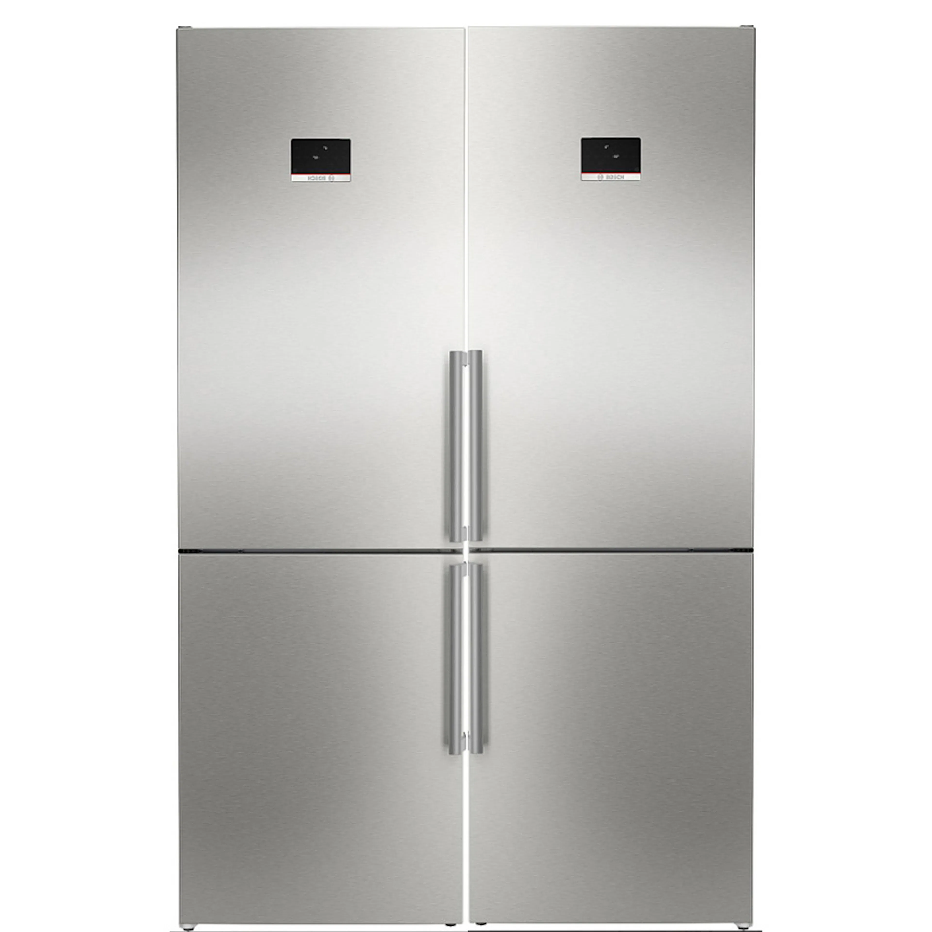 Kombiskåp Kyl/frys Bosch 2 st KGN367ICT Serie 4 186cm Otroligt Tysta Rostfri