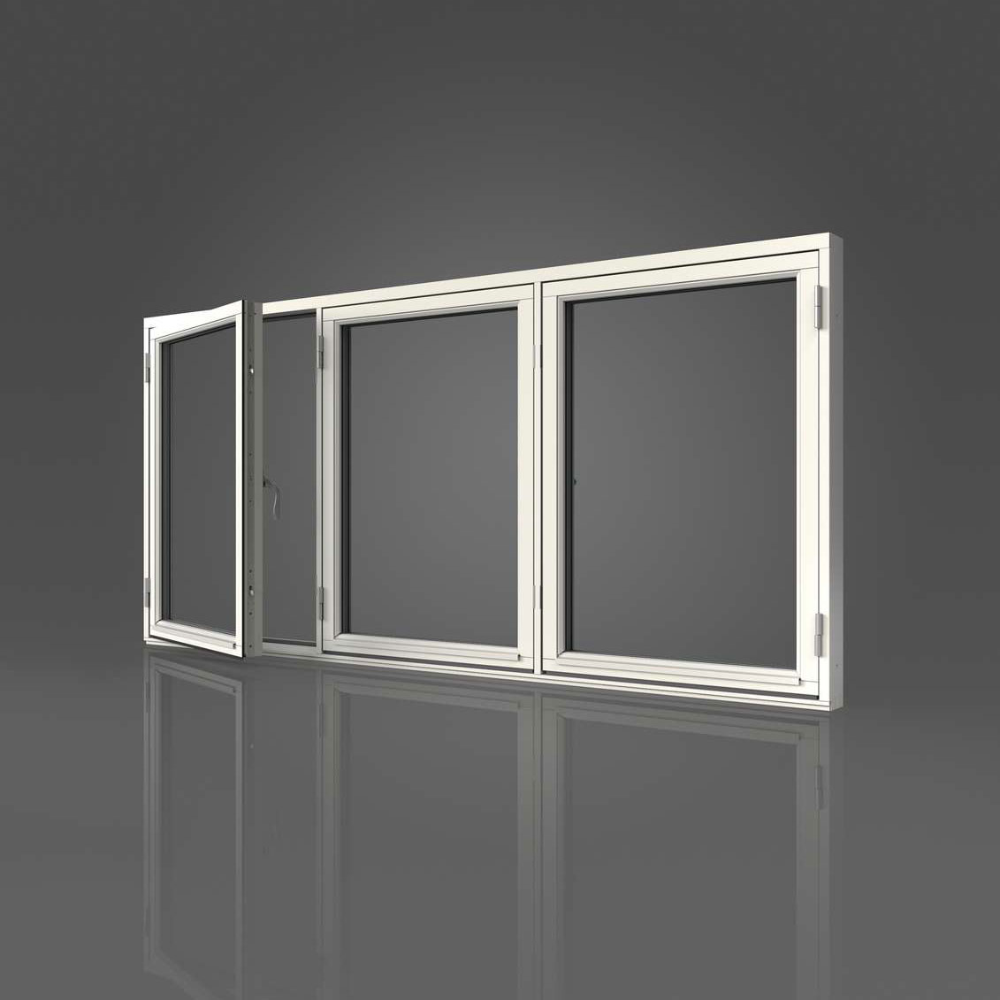 Sidohängt Fönster Elitfönster Original Trä 3-Luft
