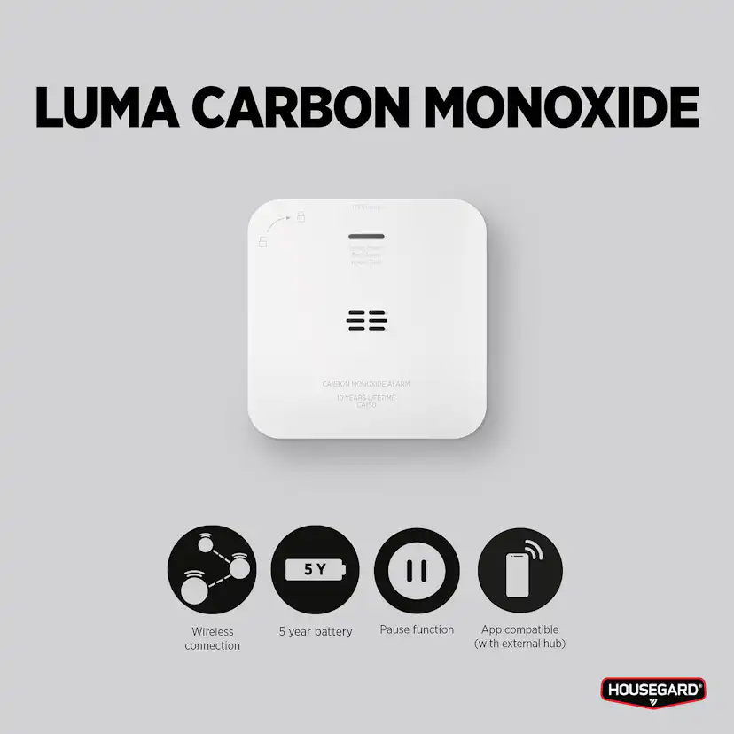 Trådlös Kolmonoxidvarnare Housegard Luma CA150