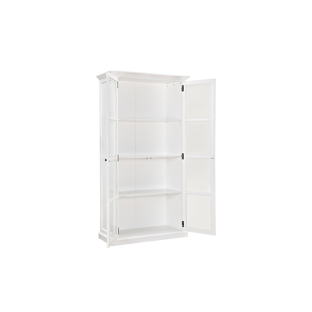 Vitrinskåp In Living Hampton 100 cm 3 Hyllor 2 Dörrar