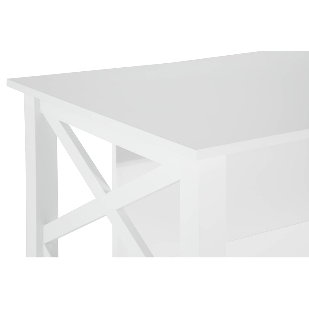 Köksö In Living Milla Vit MDF 135x80x90 cm Fristående med Förvaring