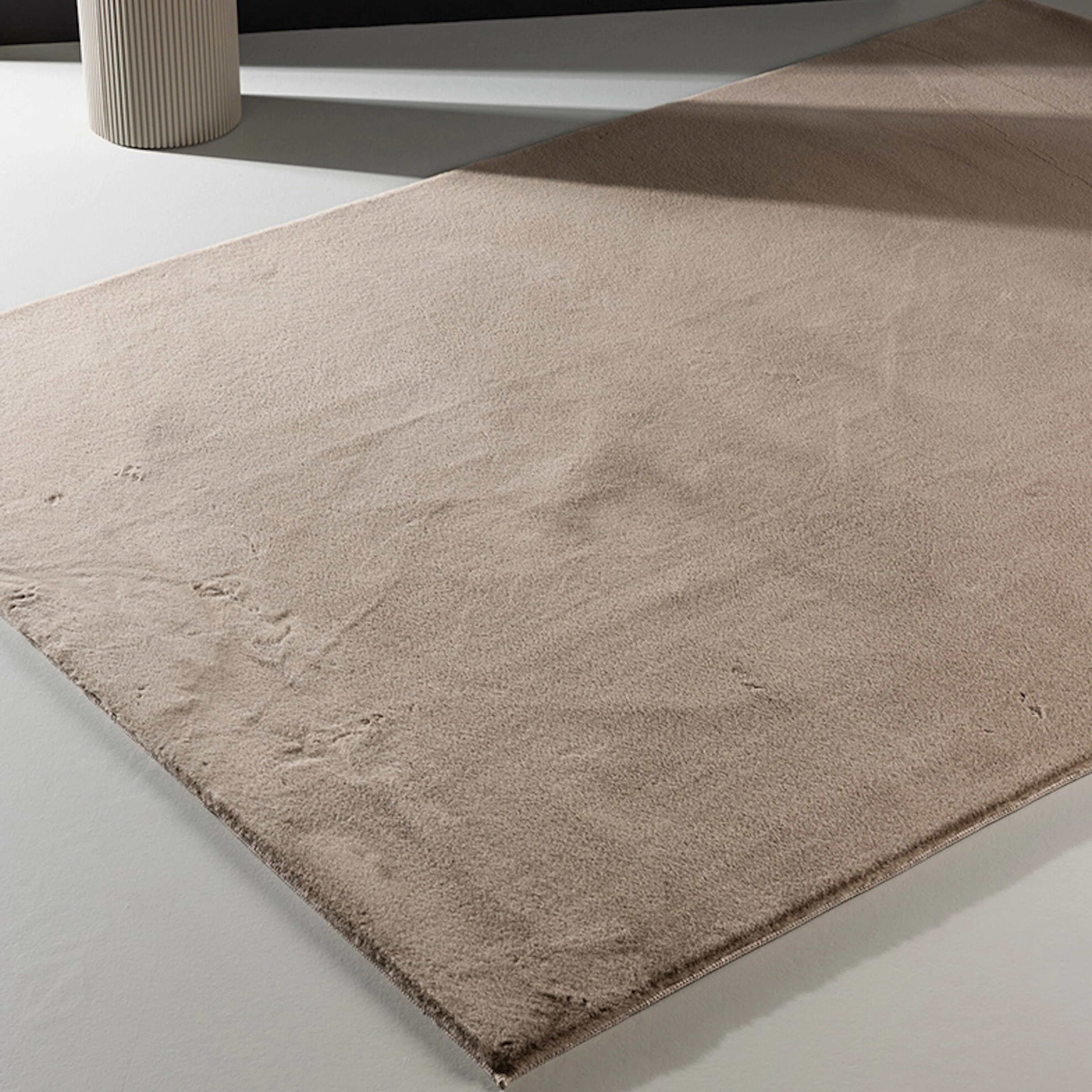 Leni  100 % polyester - 240*350-  -Rectangular-Beige Mått: 240x350 cm