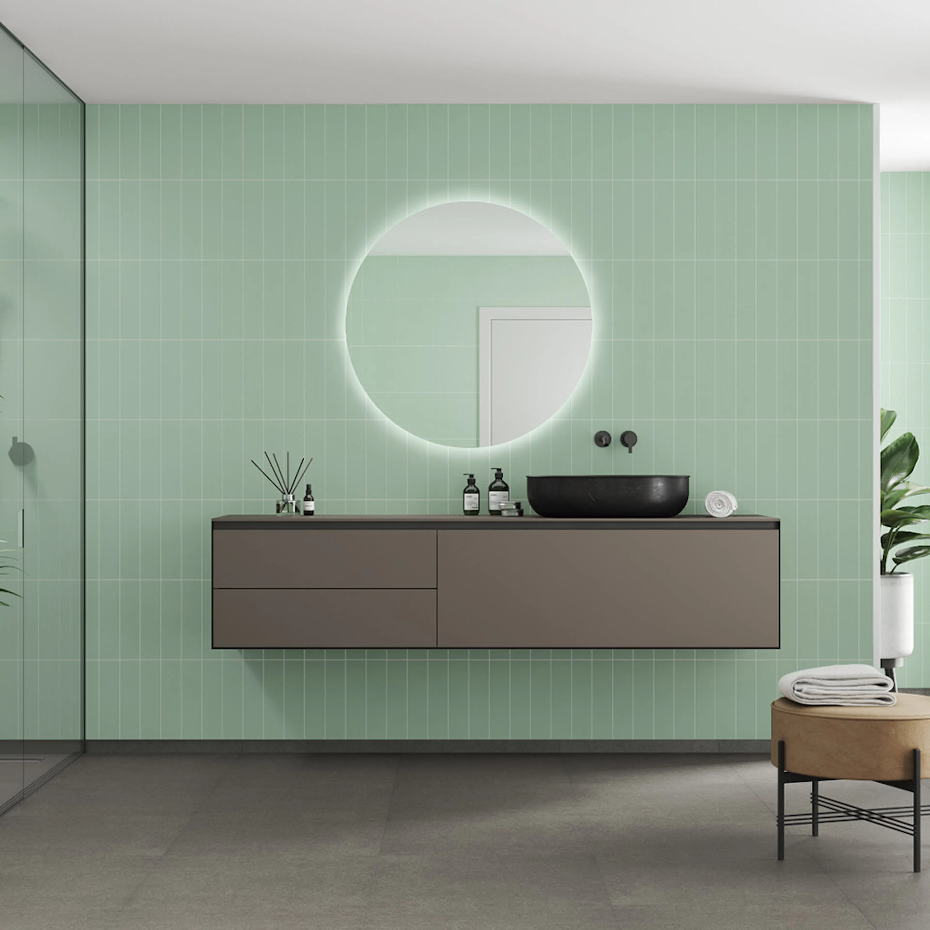 Våtrumsskiva Fibo 3085-M0830 EM Light Green 10x620x2400 mm