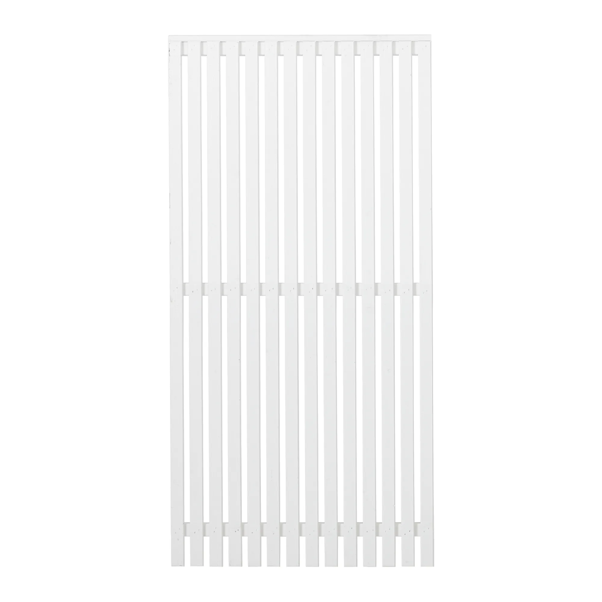 Staket PLUS Sendai Grundmålad Vit 90×180 cm