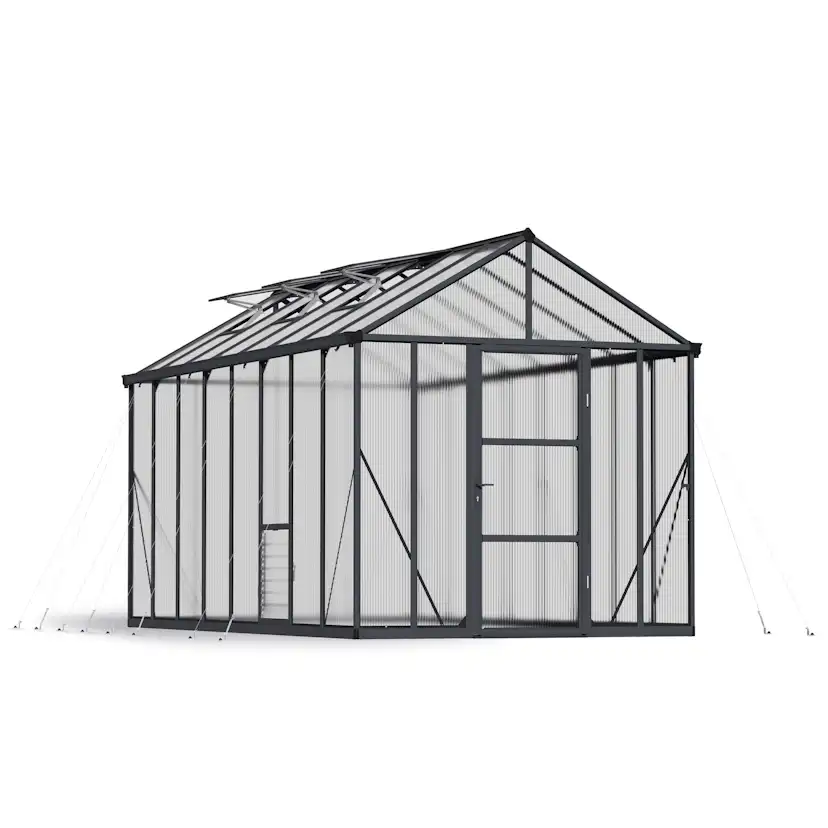 Växthus Canopia by Palram Glory 12,2 m² Mörkgrå