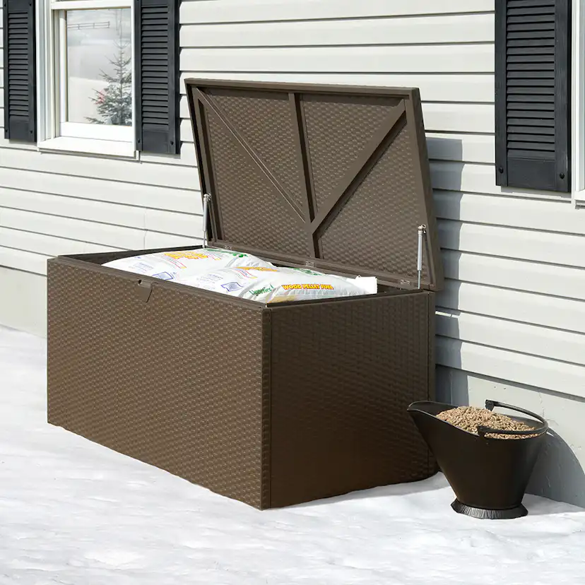 Dynbox gop DeckBox 500 Espresso Stål