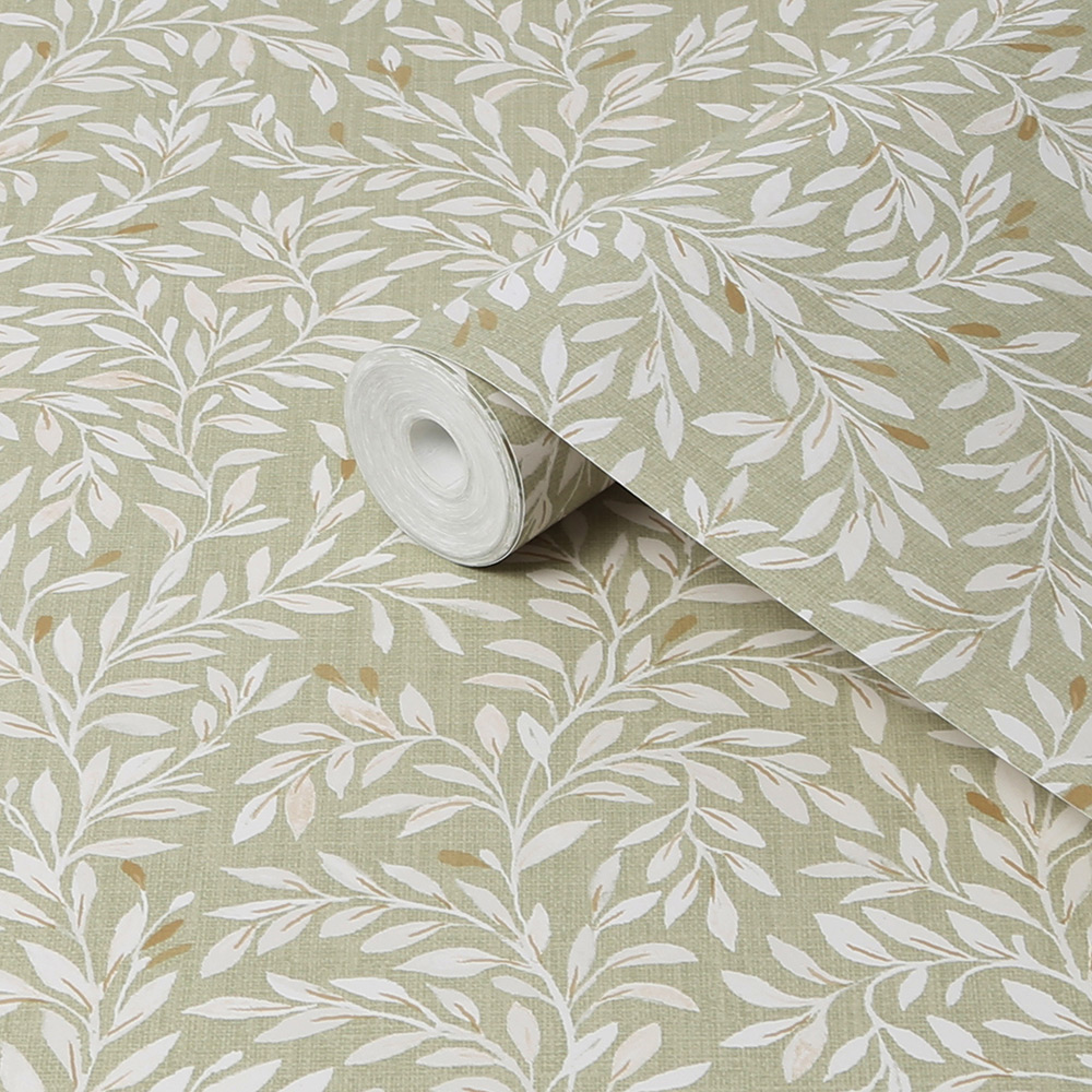 Tapet NEXT Ditsy Leaf Green