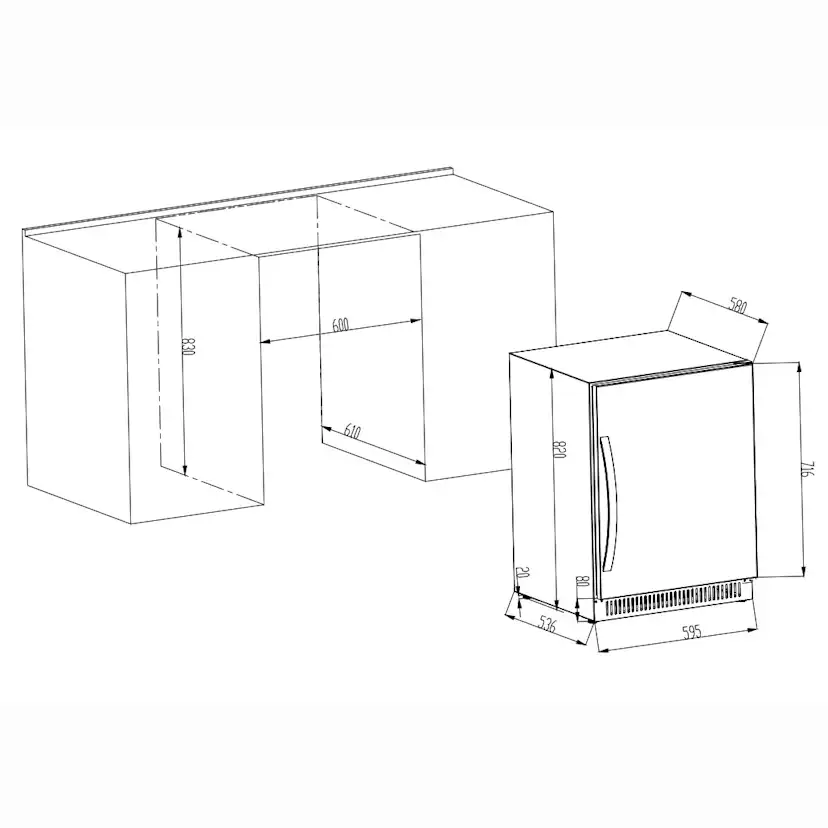 Vinkyl Cavin Scandinavian Collection SW-40B Kapacitet för 40 Flaskor