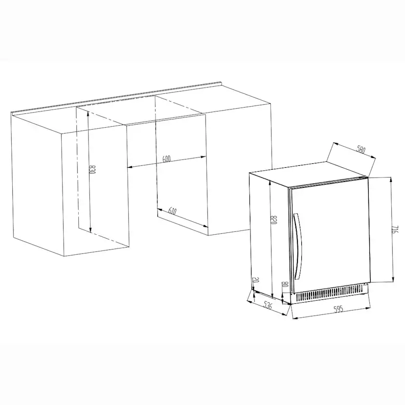 Vinkyl Cavin Scandinavian Collection SW-40B Kapacitet för 40 Flaskor
