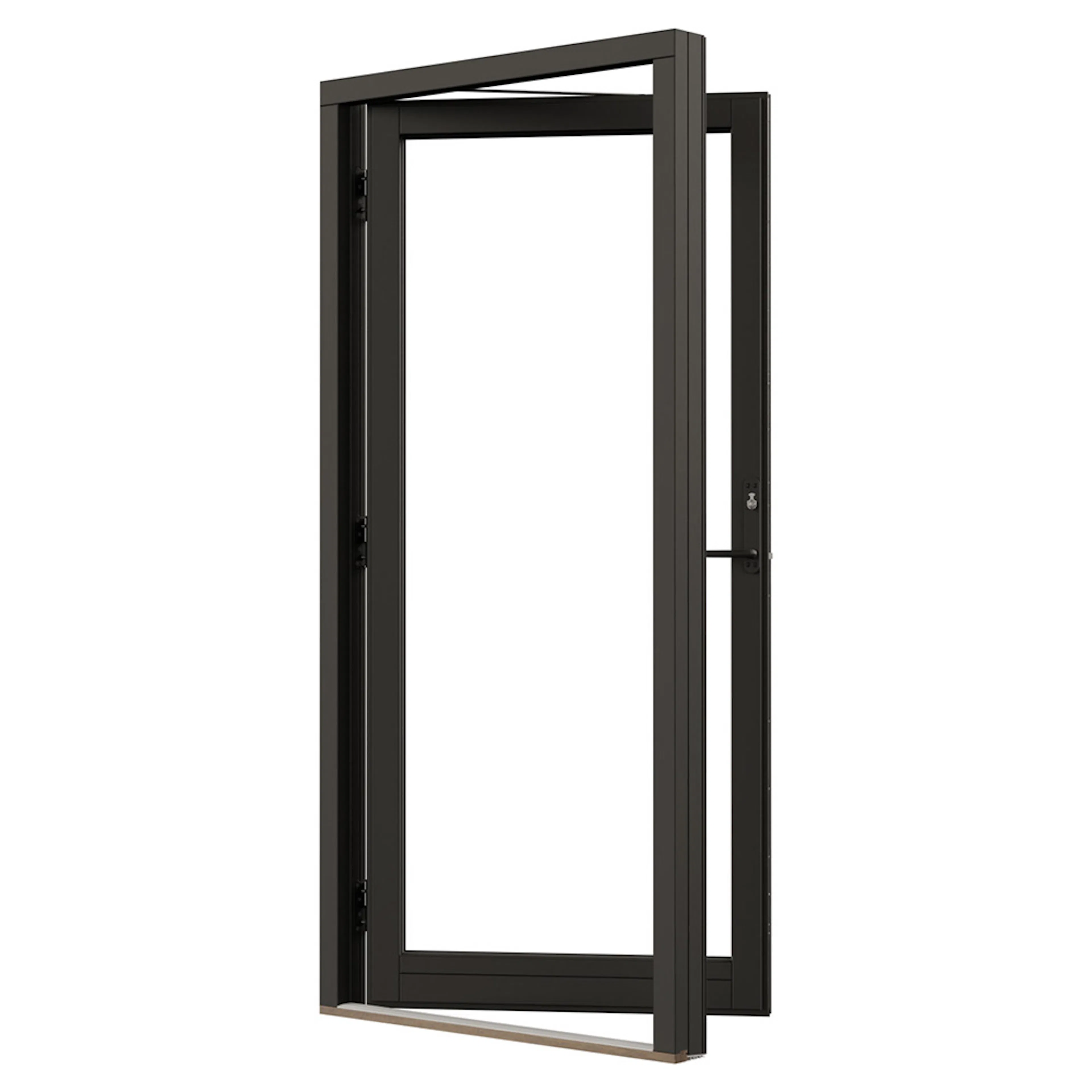 NTech fönsterdörr helglasad BlackLine trä/alu Svanenmärkt BxH: 100x210 cm