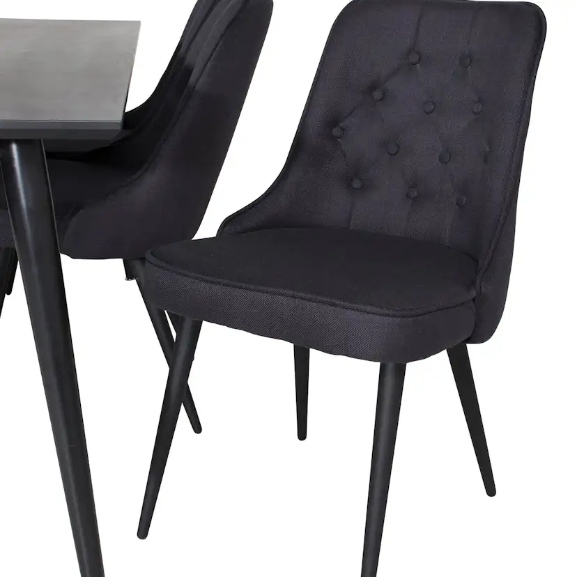 Matgrupp Venture Home Dipp med 6 Velvet Deluxe Stolar