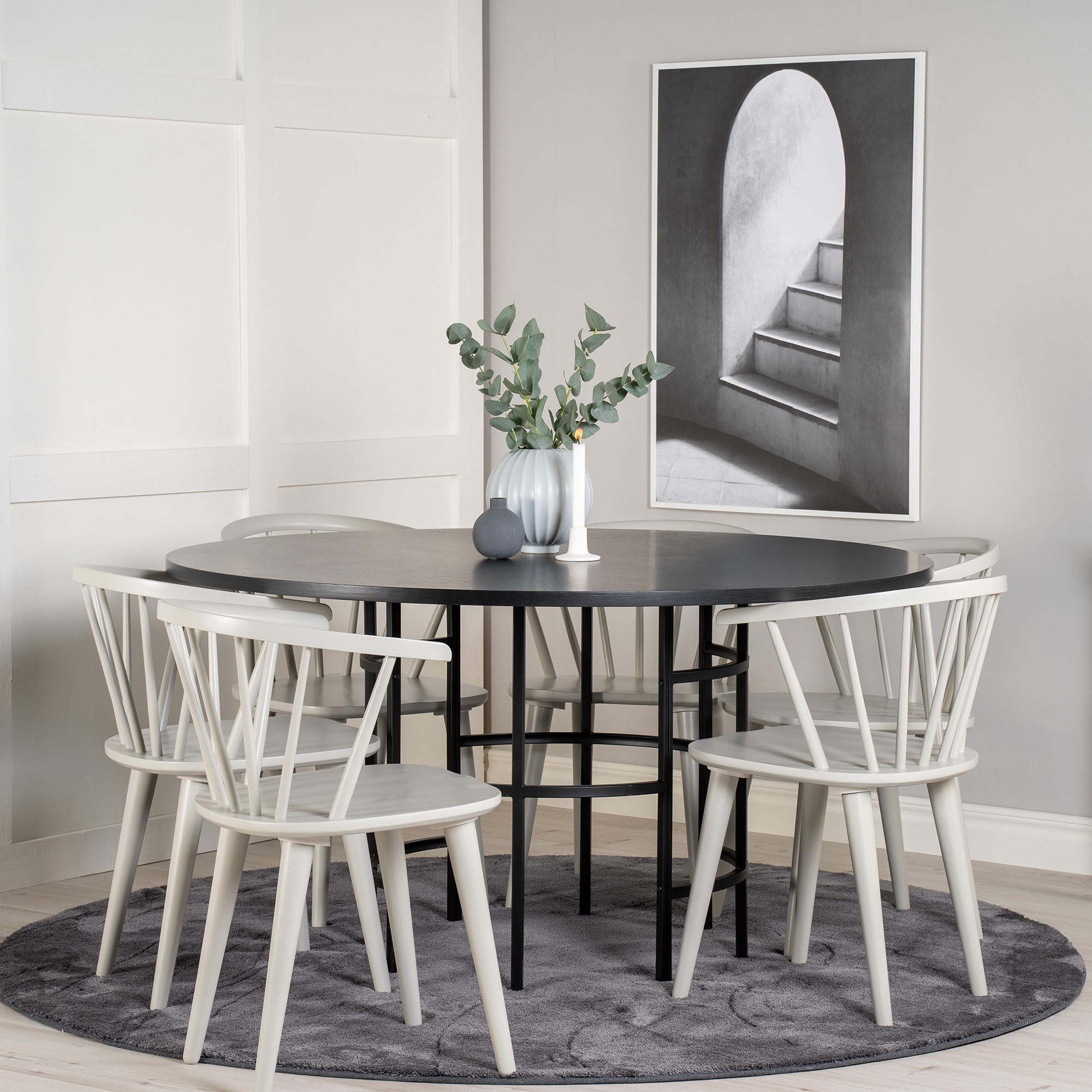 Matgrupp Venture Home Copenhagen med 6 Brum Stolar